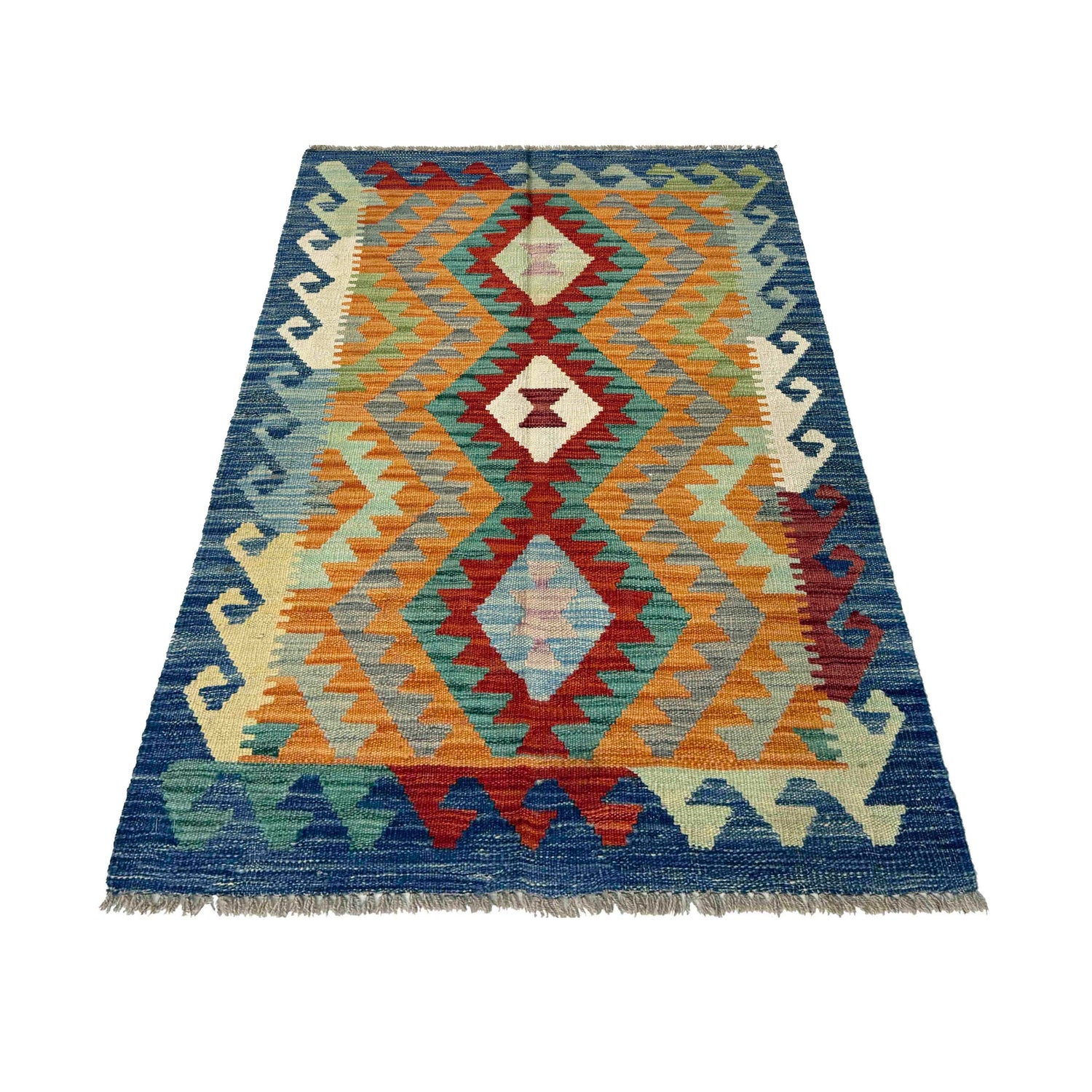 Handmade Vegetable Kilim 2' 6" x 4' 1" (ft) - No. R37815