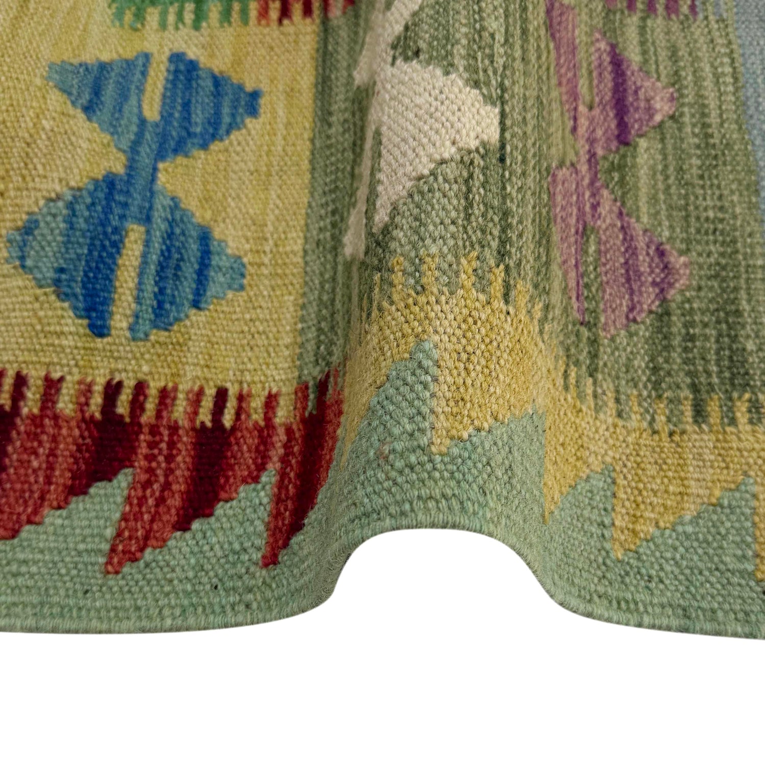Handmade Vegetable Kelim 6' 5" x 9' 11" (ft) - No. R37823