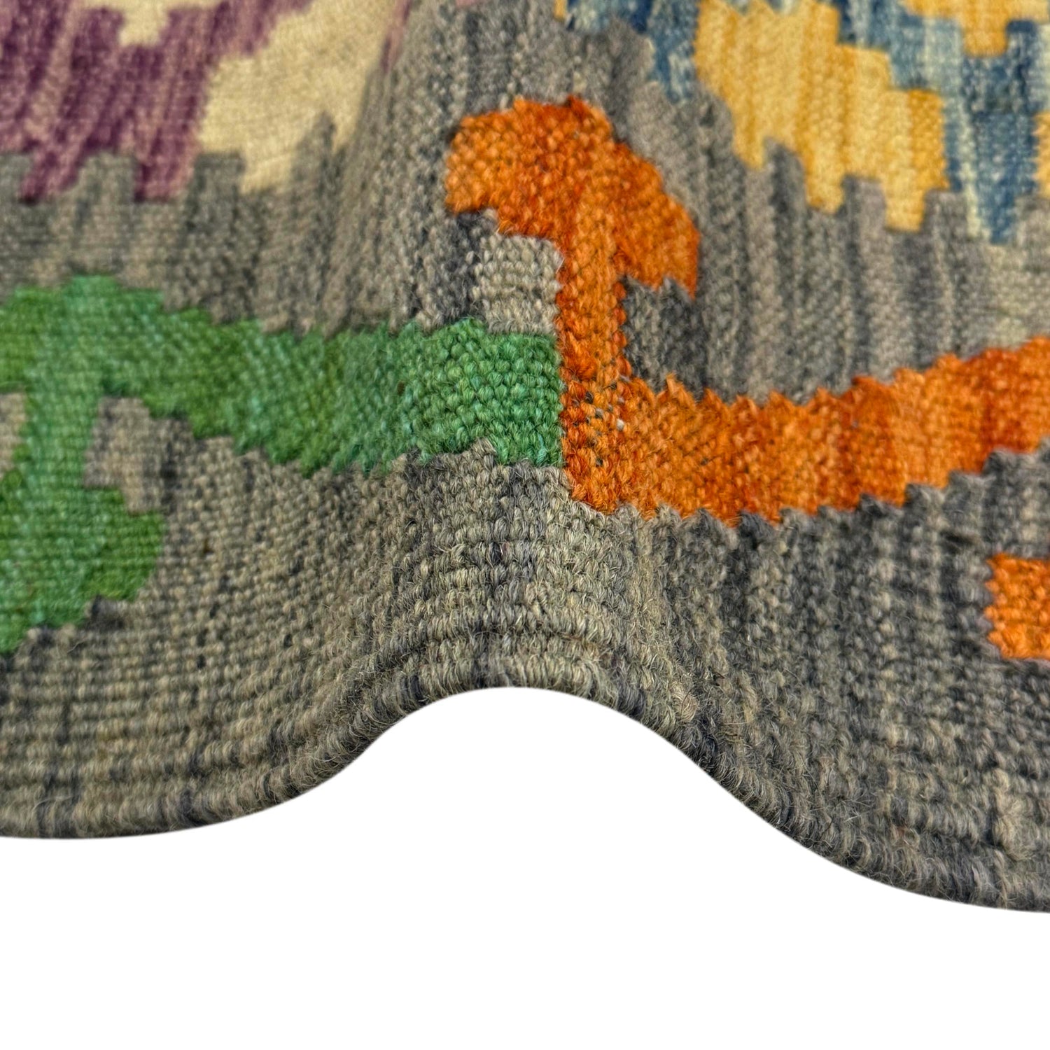 Handmade Vegetable Kilim 6' 4" x 9' 9" (ft) - No. R37861