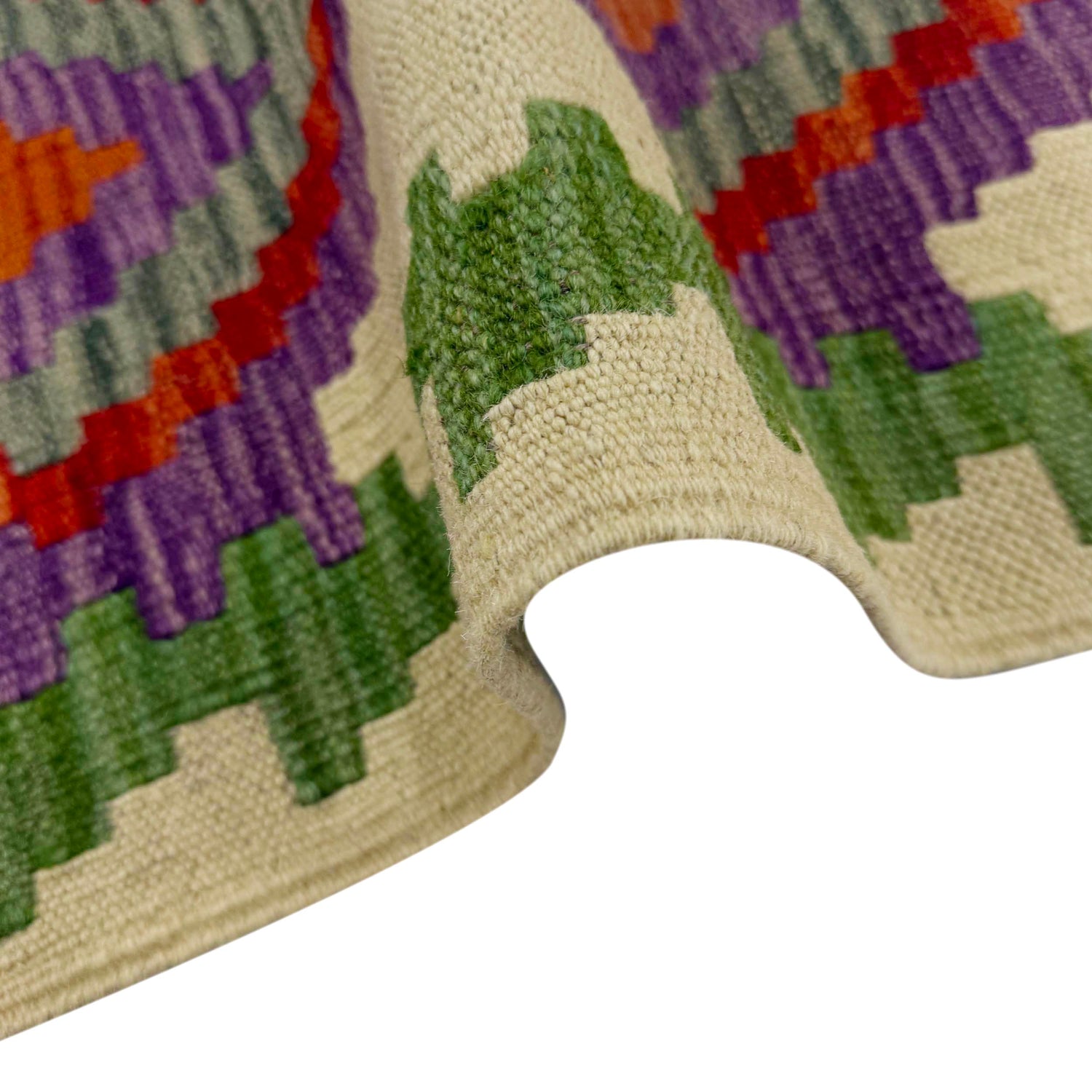 Handmade Vegetable Kilim 3' 3" x 4' 9" (ft) - No. R37868