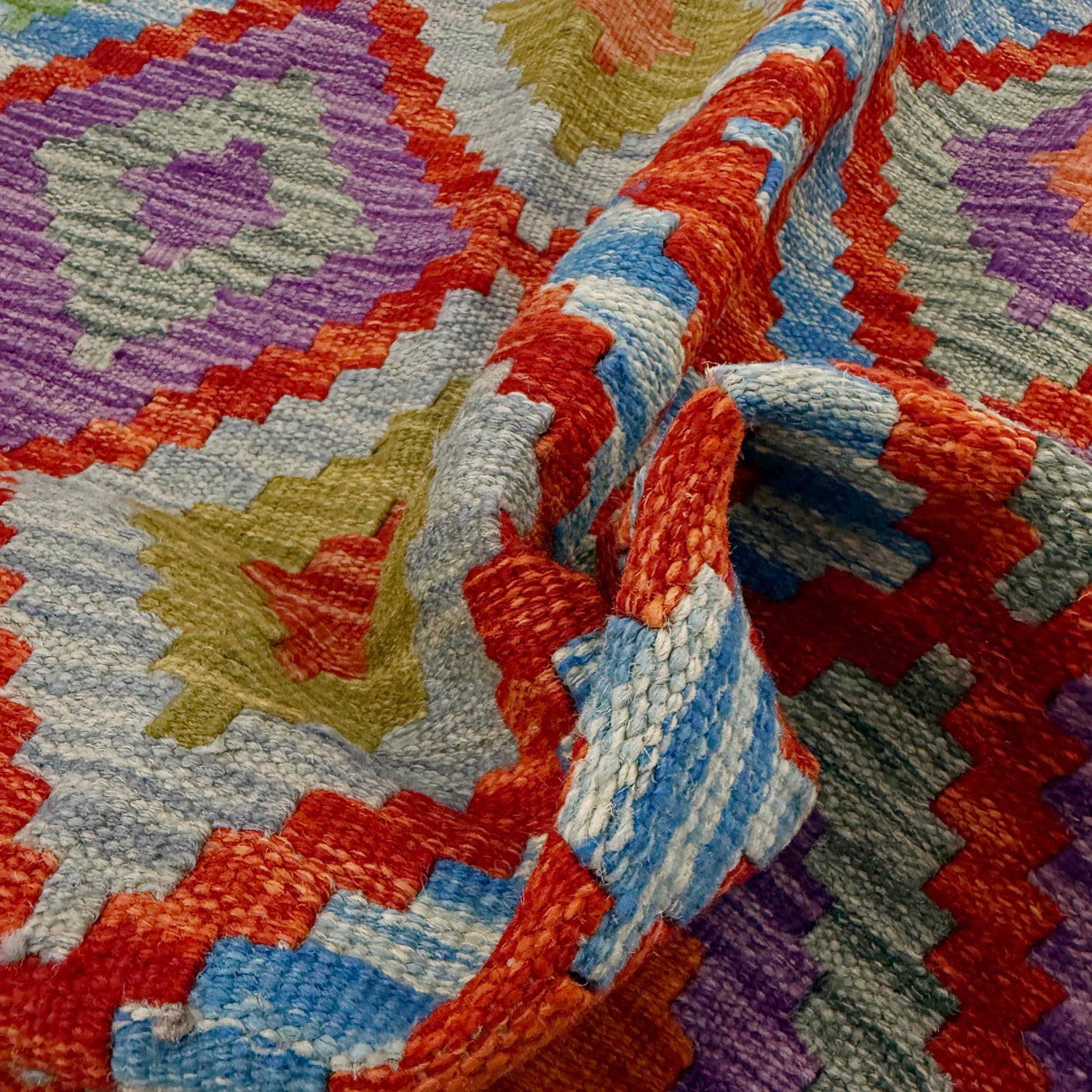 Handmade Vegetable Kilim 3' 3" x 4' 9" (ft) - No. R37868