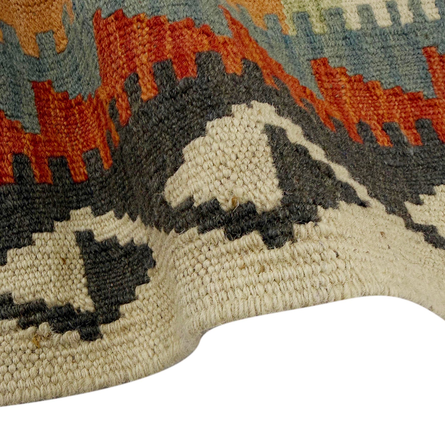 Handmade Vegetable Kelim 3' 3" x 5' 1" (ft) - No. R37876