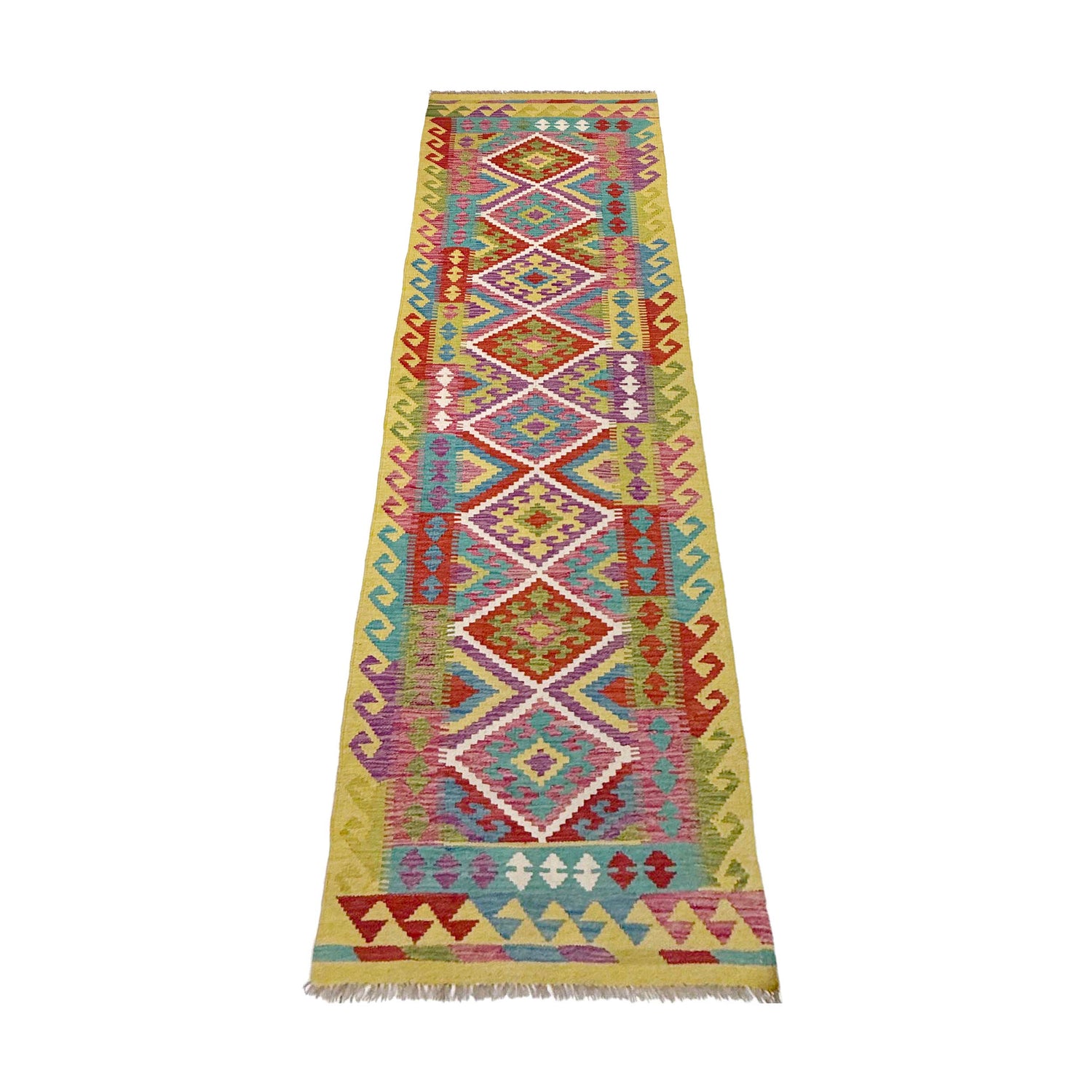 Vegetable Kilim Runner 2' 7" x 9' 9" (ft) - No. R37889