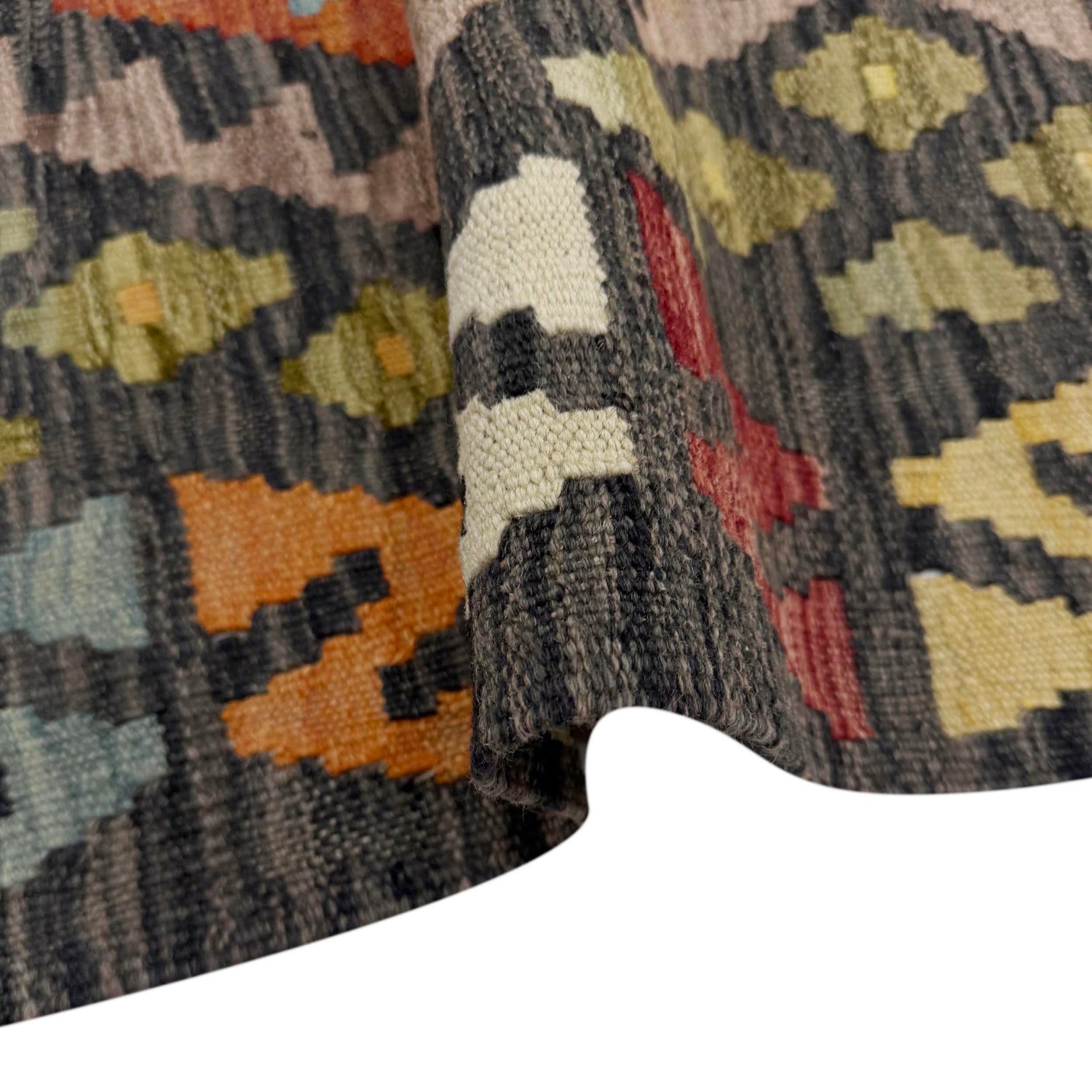 Handmade Vegetable Kelim 3' 5" x 5' 1" (ft) - No. R37897