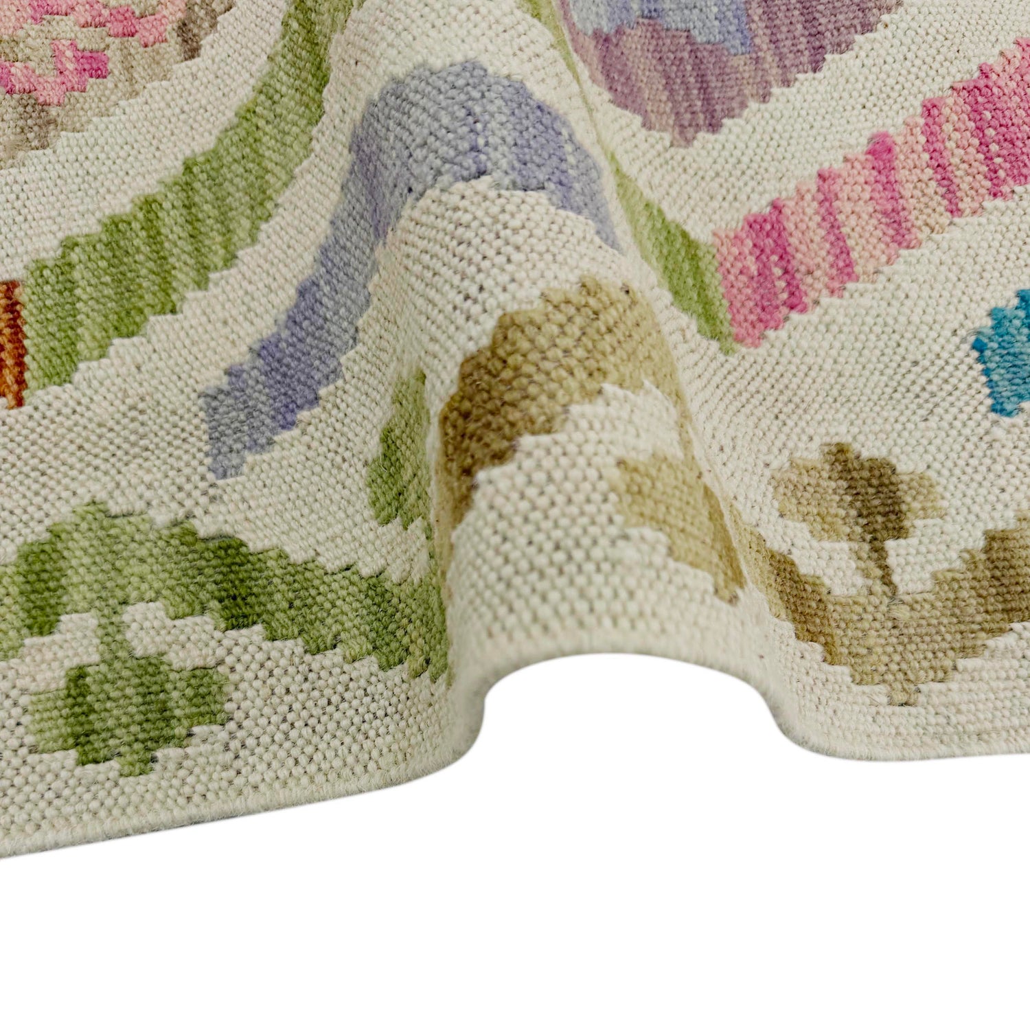 Handmade Vegetable Kelim 3' 3" x 4' 10" (ft) - No. R37899