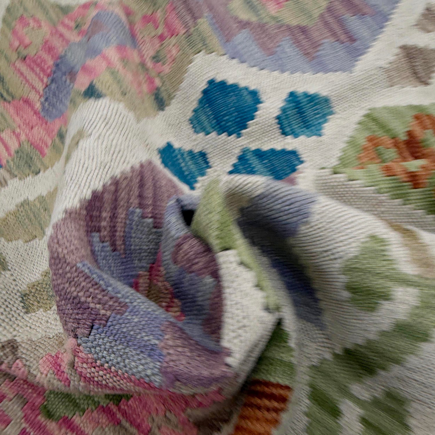 Handmade Vegetable Kelim 3' 3" x 4' 10" (ft) - No. R37899