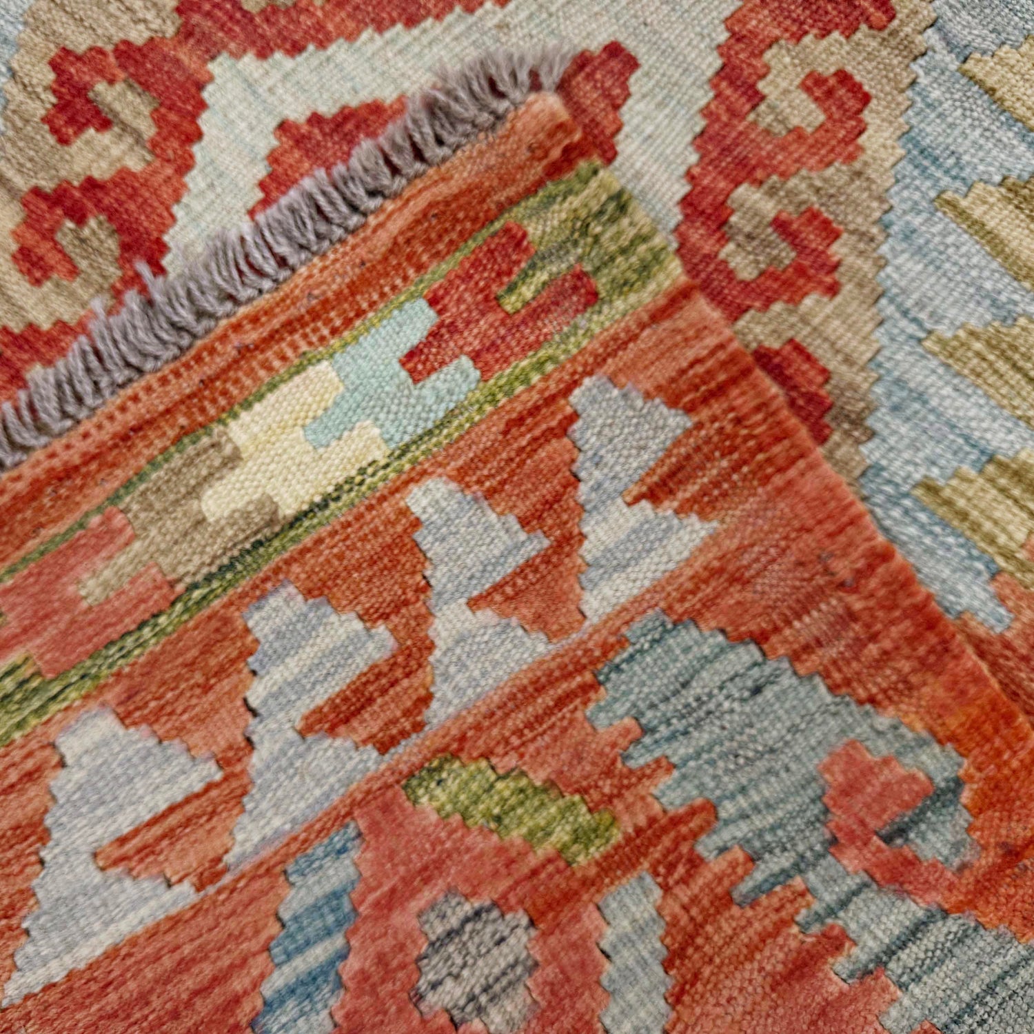 Handmade Vegetable Kilim 3' 5" x 4' 11" (ft) - No. R37901