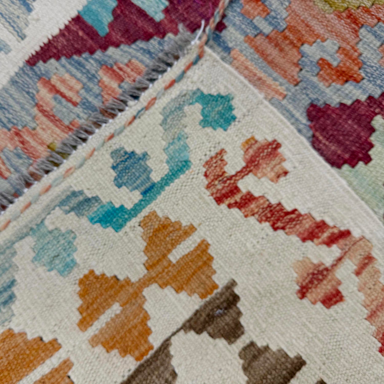 Handmade Vegetable Kilim 2' 10" x 3' 9" (ft) - No. R37908