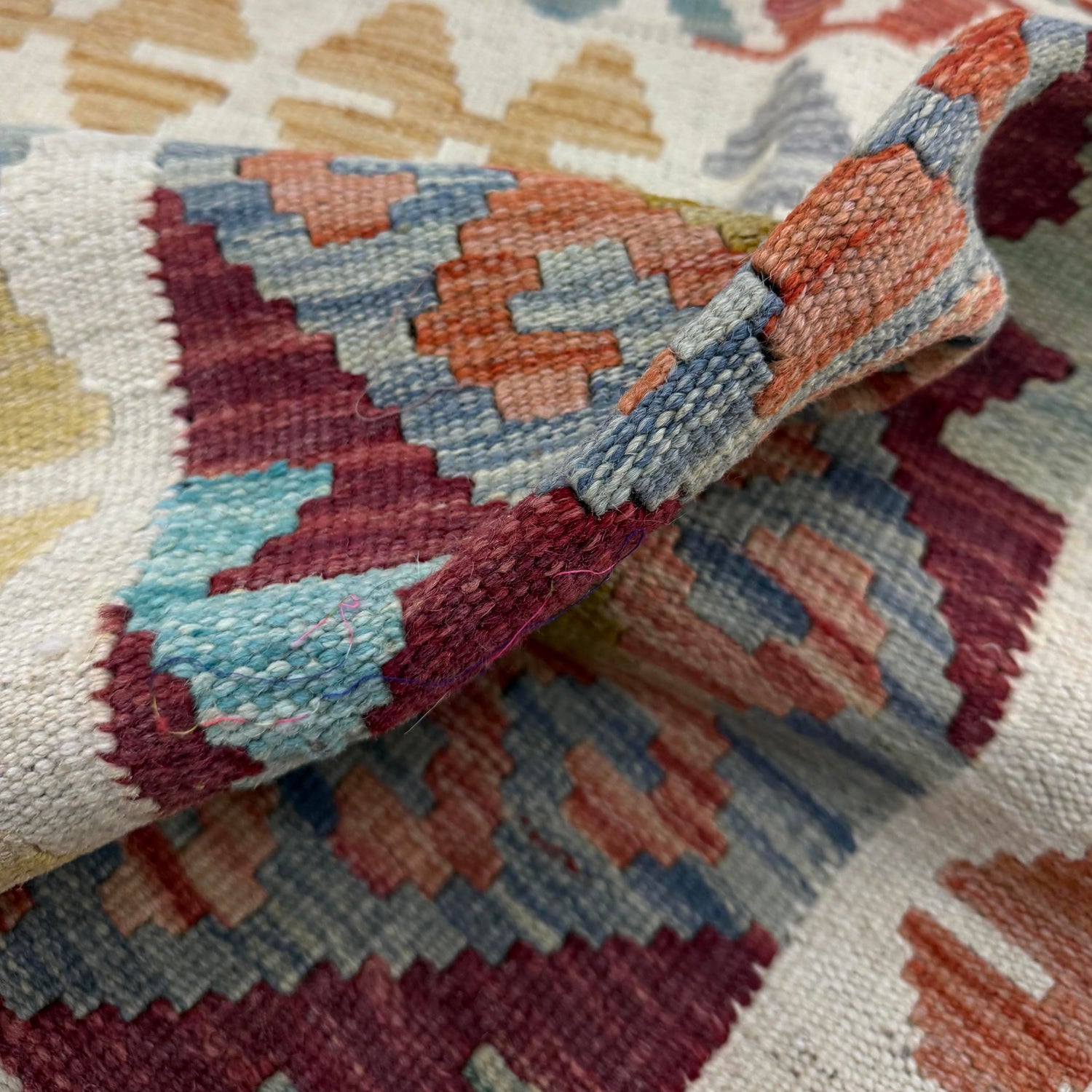 Handmade Vegetable Kilim 2' 10" x 3' 9" (ft) - No. R37908