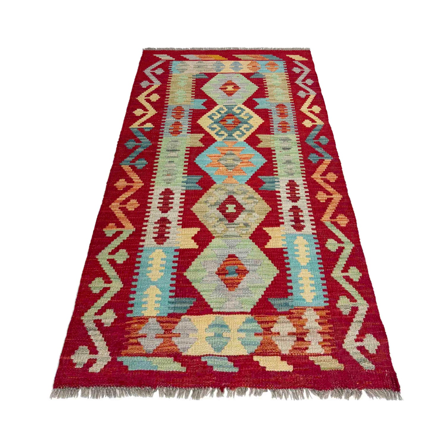 Handmade Vegetable Kelim 2' 6" x 4' 9" (ft) - No. R37919