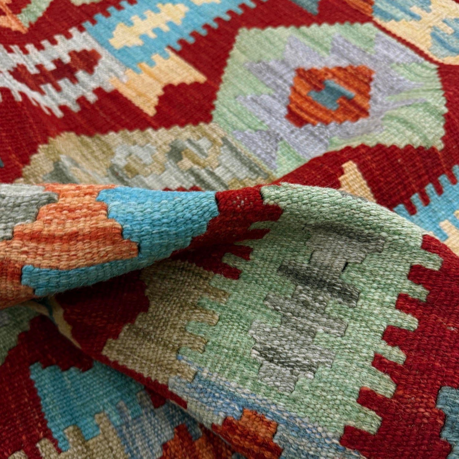 Handmade Vegetable Kelim 2' 6" x 4' 9" (ft) - No. R37919