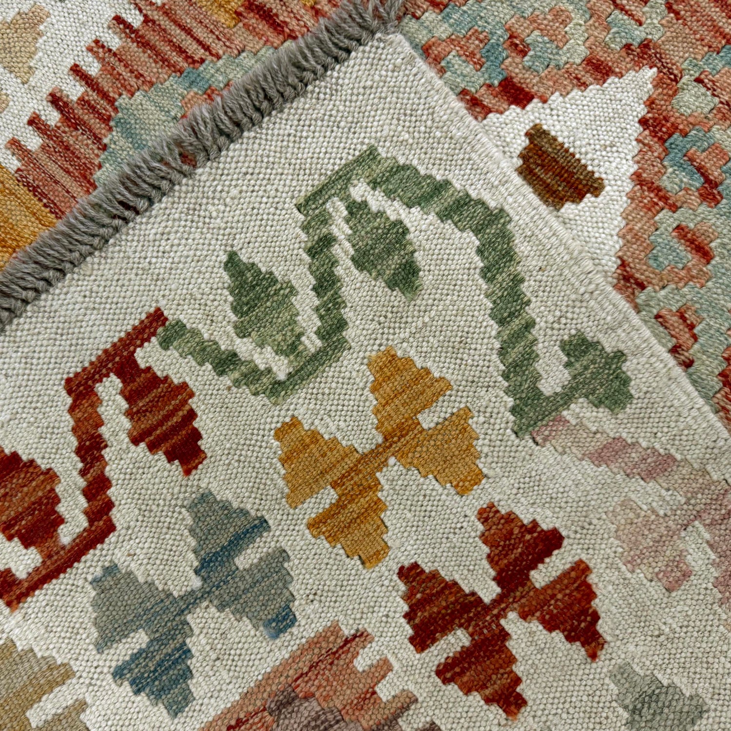 Handmade Vegetable Kelim 2' 9" x 4' 6" (ft) - No. R37920