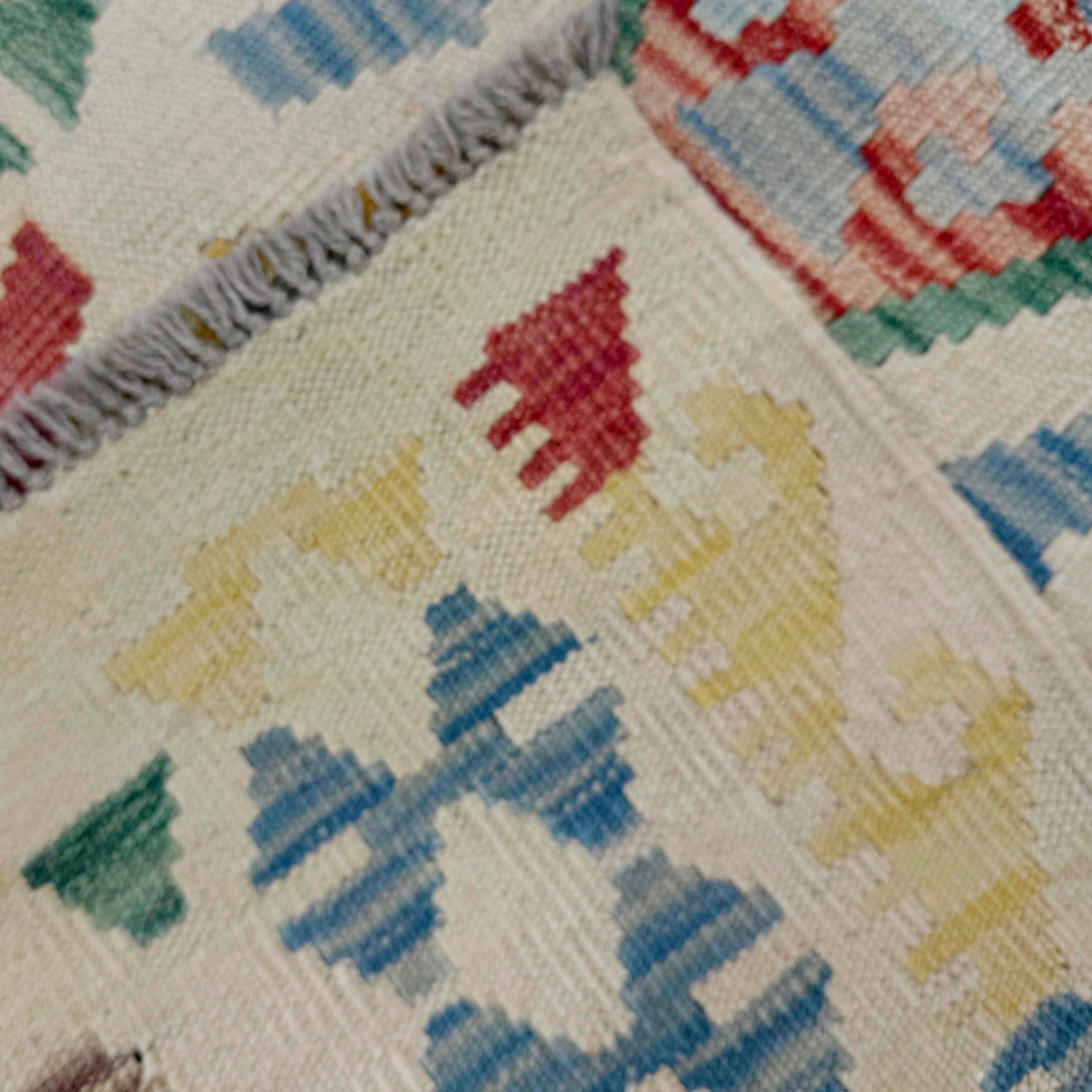 Handmade Vegetable Kilim 2' 8" x 4' 1" (ft) - No. R37921