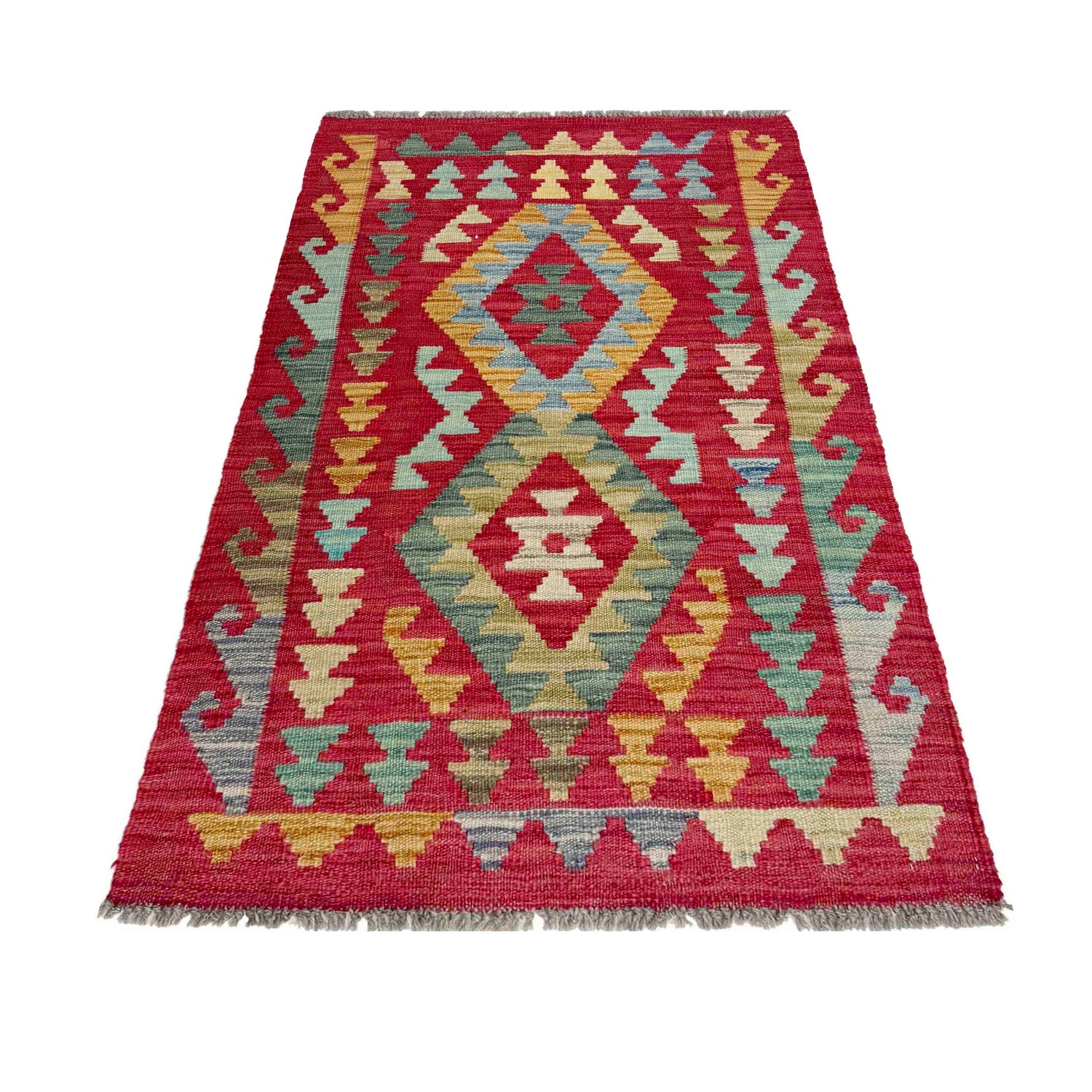 Handmade Vegetable Kilim 2' 3" x 4' 2" (ft) - No. R37923