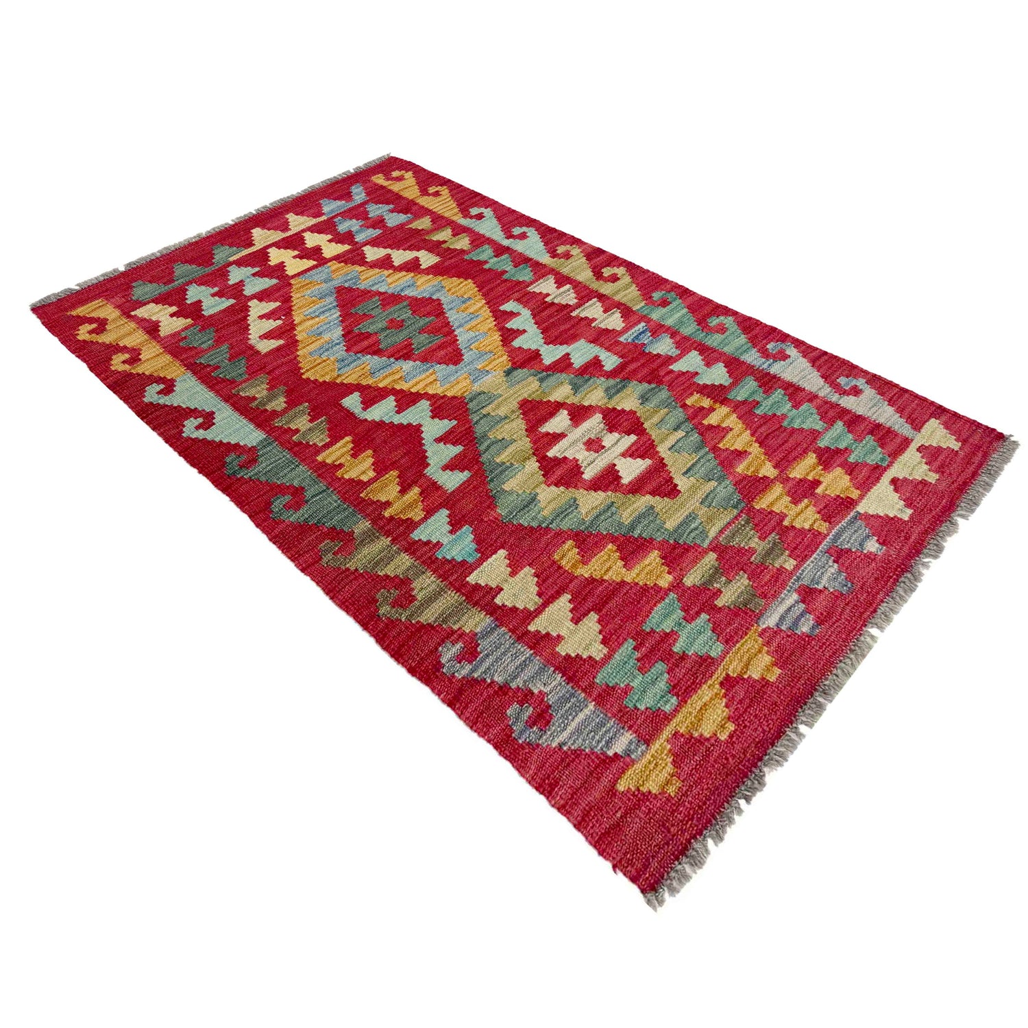 Handmade Vegetable Kilim 2' 3" x 4' 2" (ft) - No. R37923