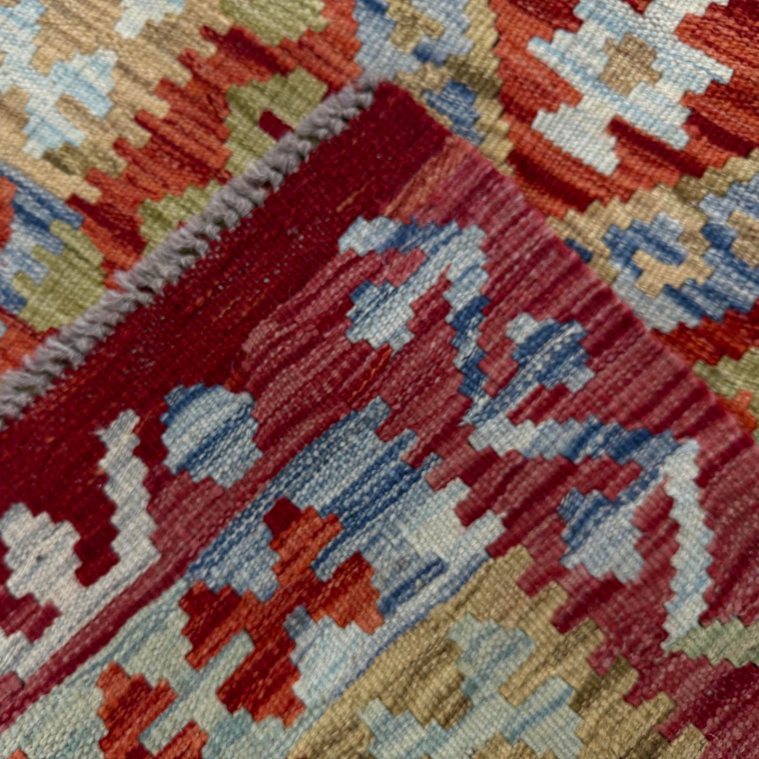 Handmade Vegetable Kelim 2' 7" x 4' 2" (ft) - No. R37924
