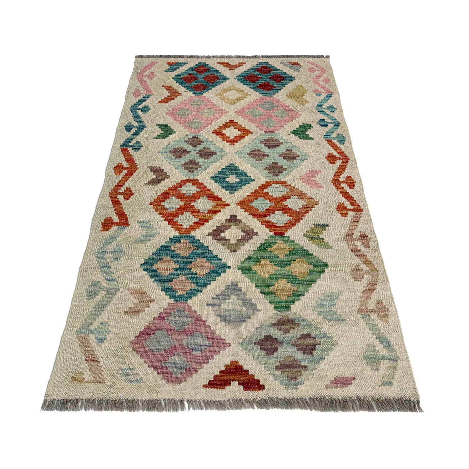 Handmade Vegetable Kelim 2' 5" x 4' 2" (ft) - No. R37962