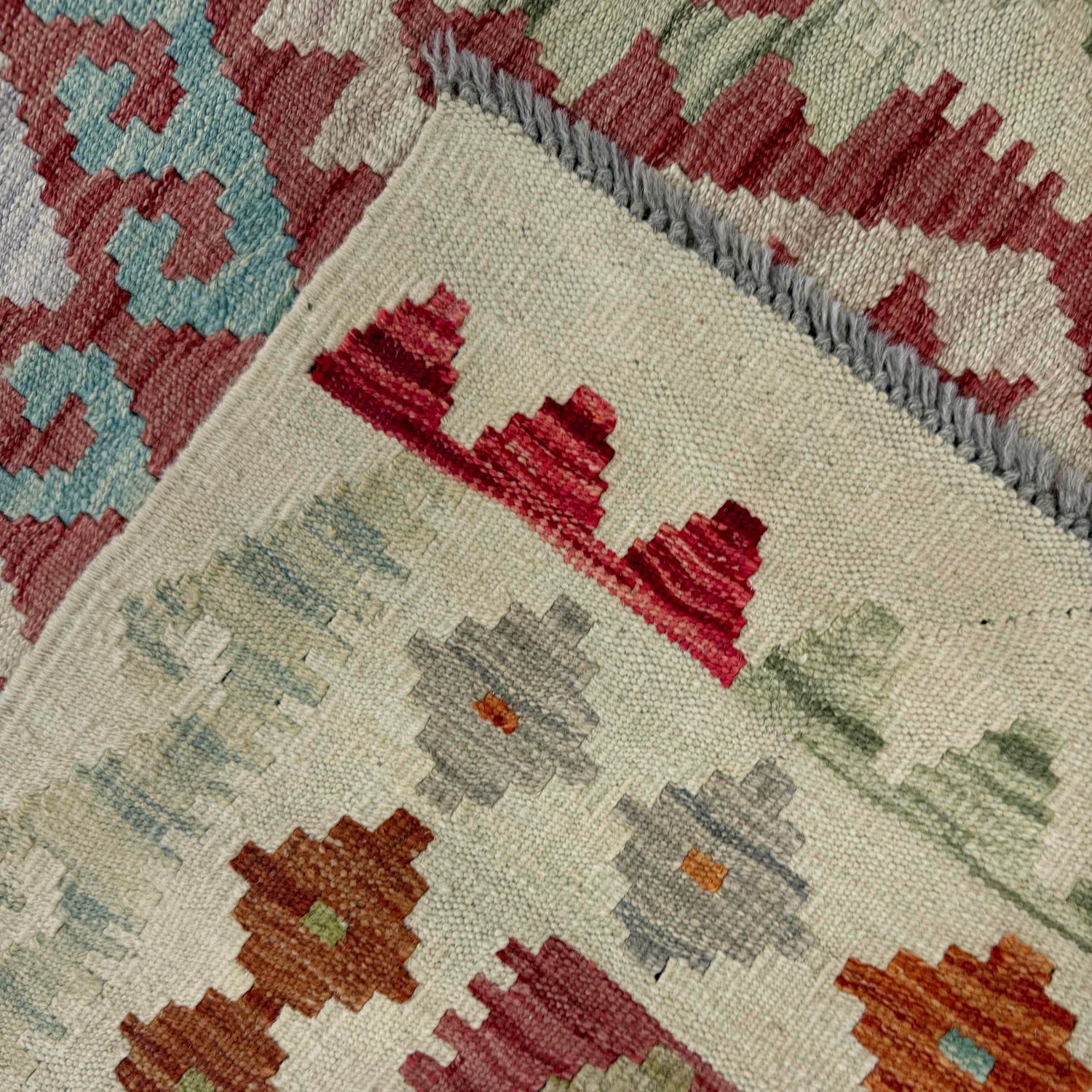 Handmade Vegetable Kilim 2' 11" x 4' 1" (ft) - No. R37965