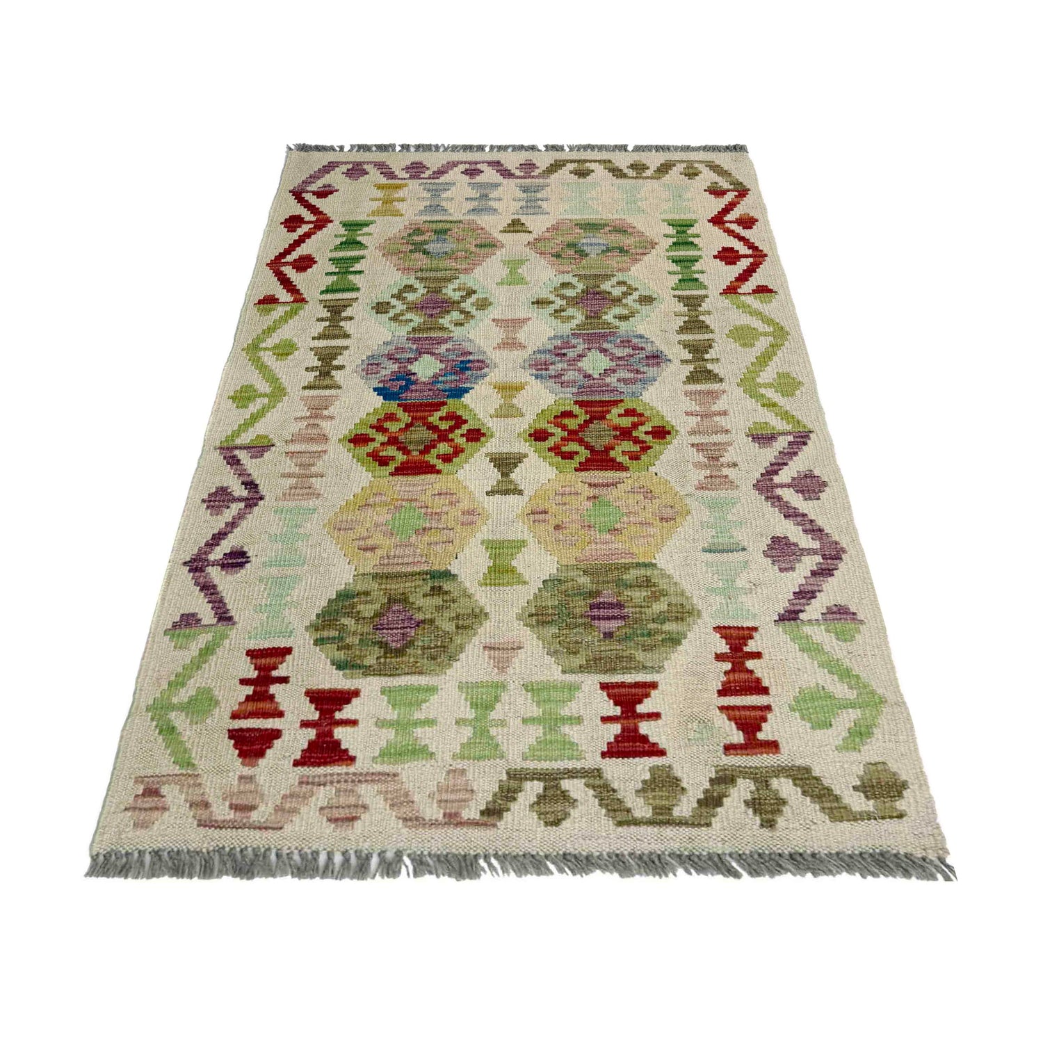 Handmade Vegetable Kilim 2' 6" x 4' 0" (ft) - No. R37971