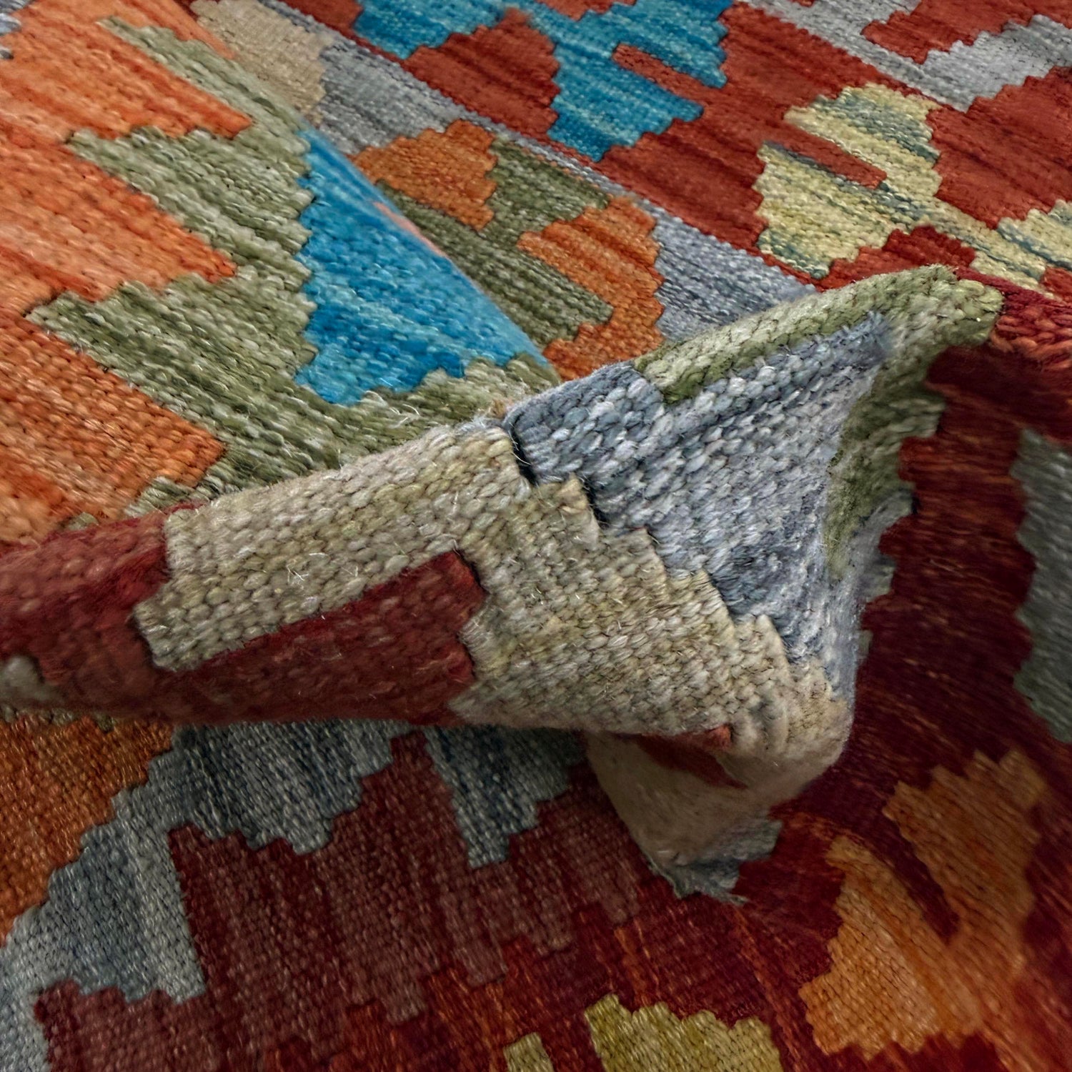 Handmade Vegetable Kilim 2' 7" x 4' 6" (ft) - No. R37973