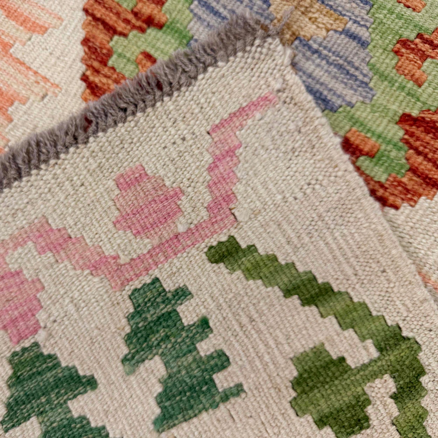 Handmade Vegetable Kelim 2' 7" x 4' 1" (ft) - No. R37974