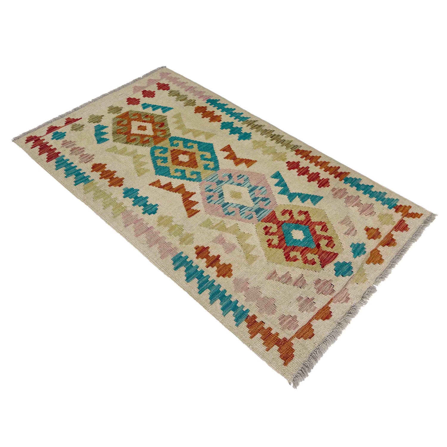 Handmade Vegetable Kilim 2' 6" x 4' 4" (ft) - No. R37975