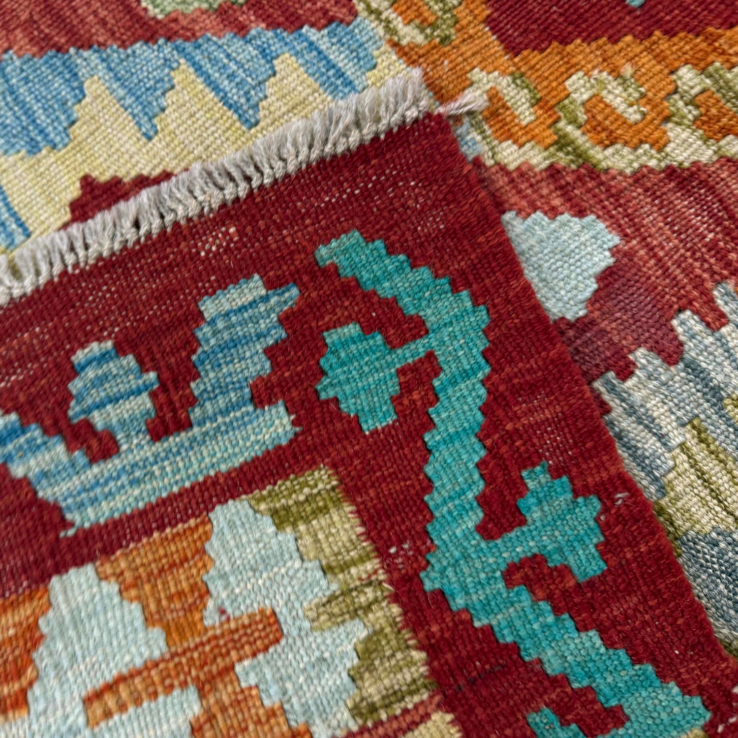 Handmade Vegetable Kilim 2' 9" x 3' 11" (ft) - No. R37977