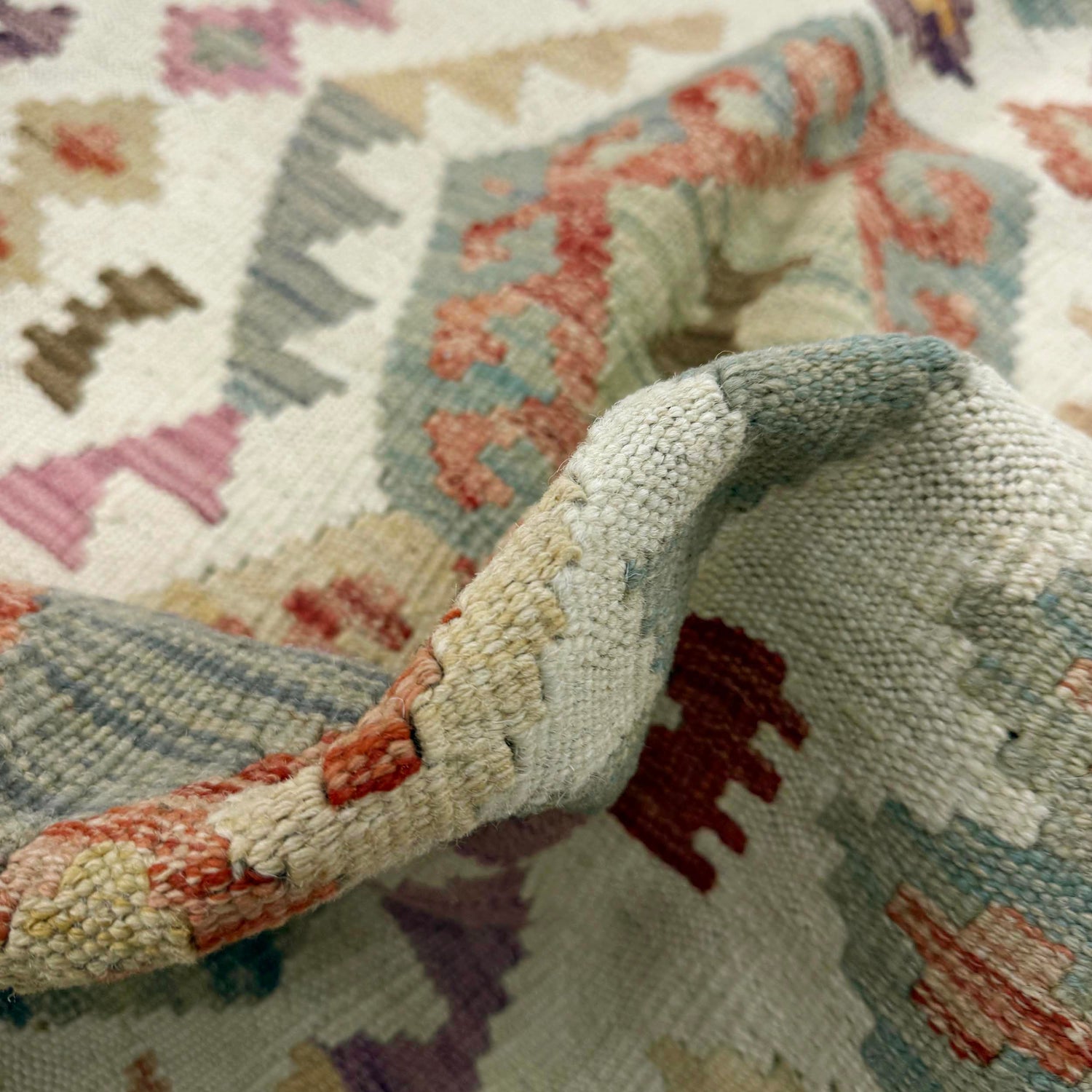 Handmade Vegetable Kelim 2' 9" x 4' 3" (ft) - No. R37978