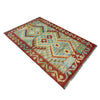 Handmade Vegetable Kelim 2' 7" x 4' 4" (ft) - No. R37981