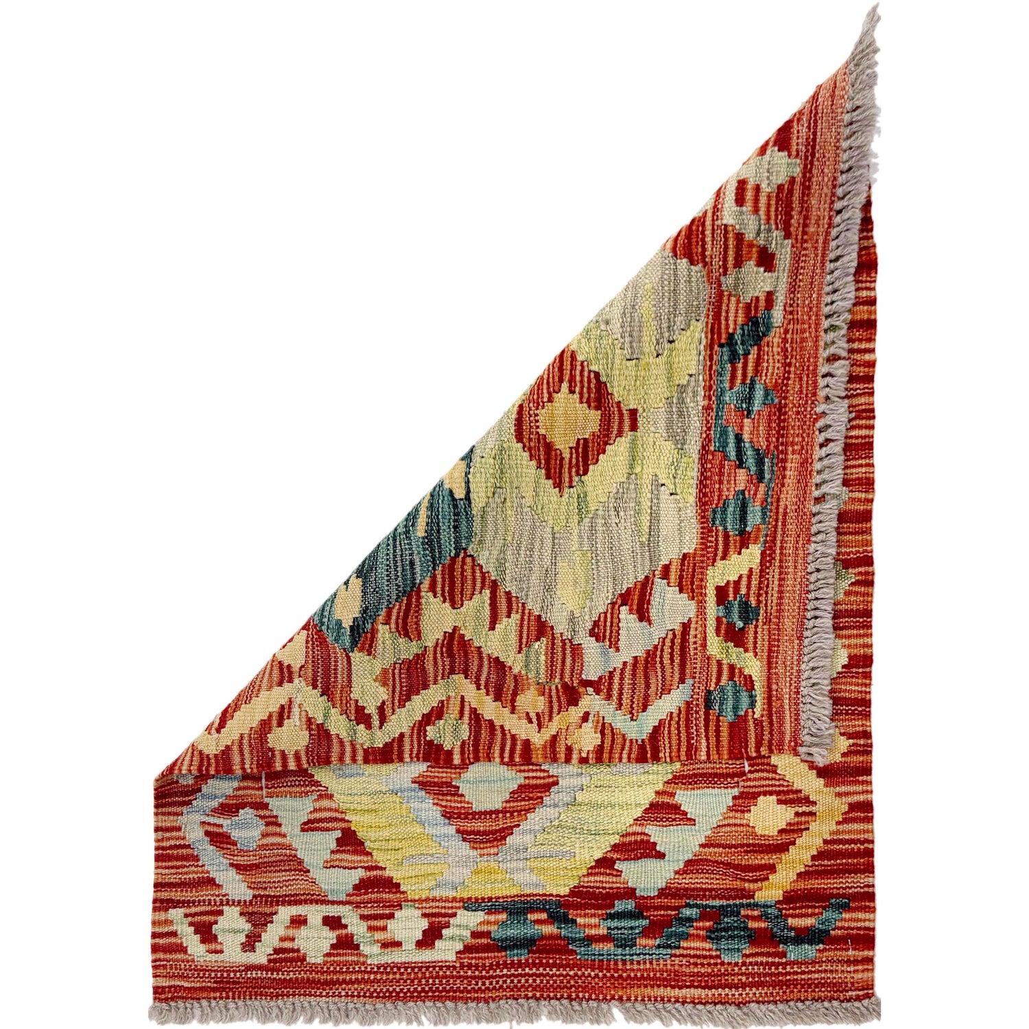 Handmade Vegetable Kilim 1' 10" x 2' 5" (ft) - No. R37997