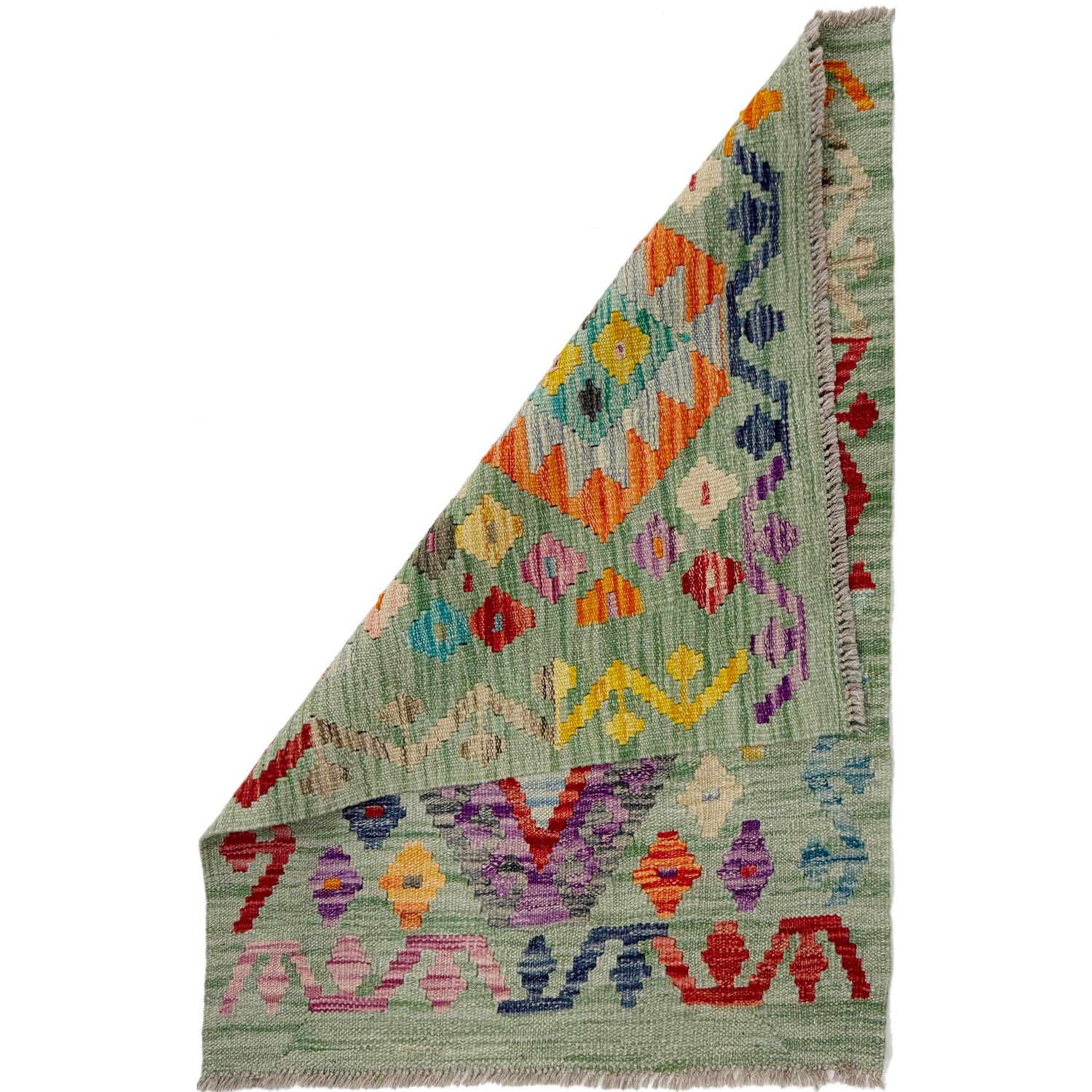 Handmade Vegetable Kilim 2' 2" x 2' 9" (ft) - No. R38002