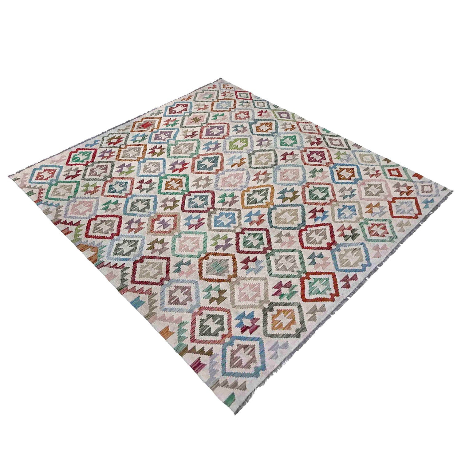 Handmade Vegetable Kilim 6' 0" x 8' 7" (ft) - No. R38012
