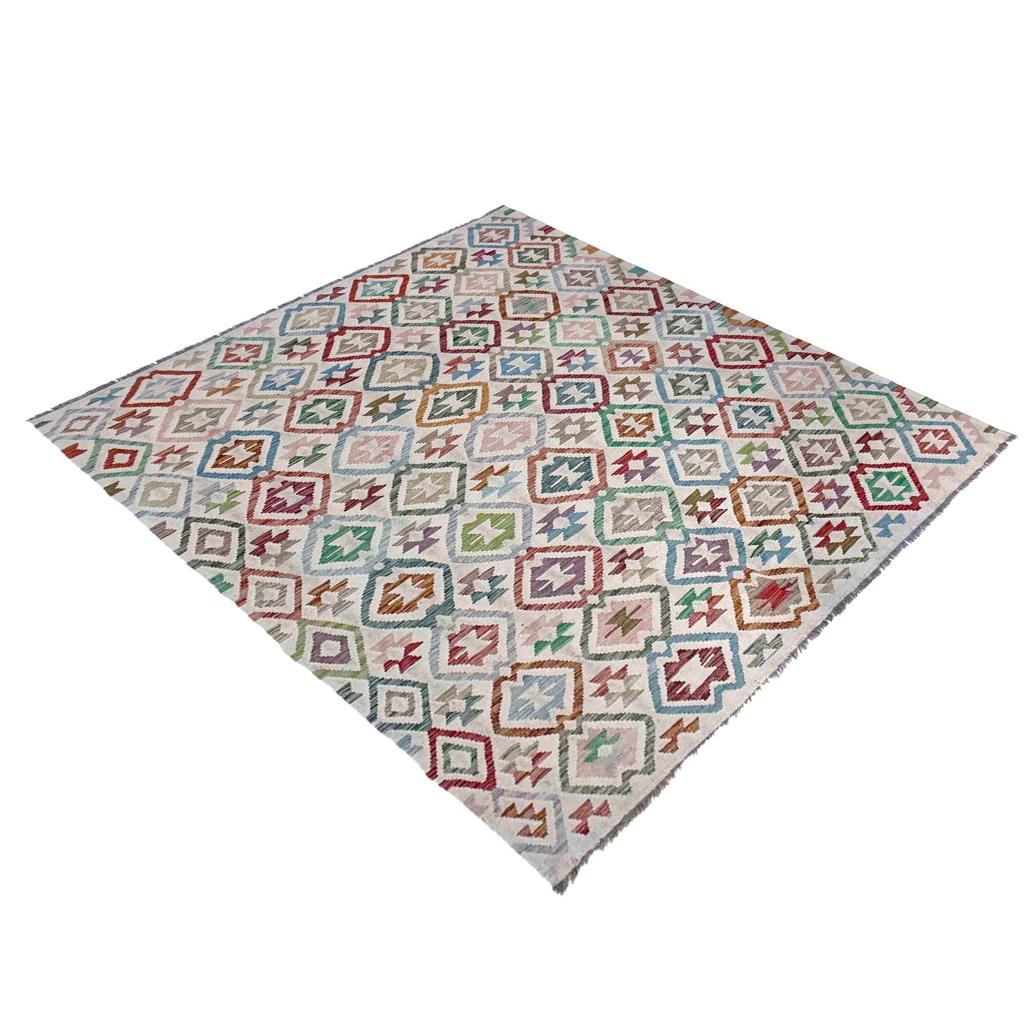 Handmade Vegetable Kilim 6' 0" x 8' 7" (ft) - No. R38012