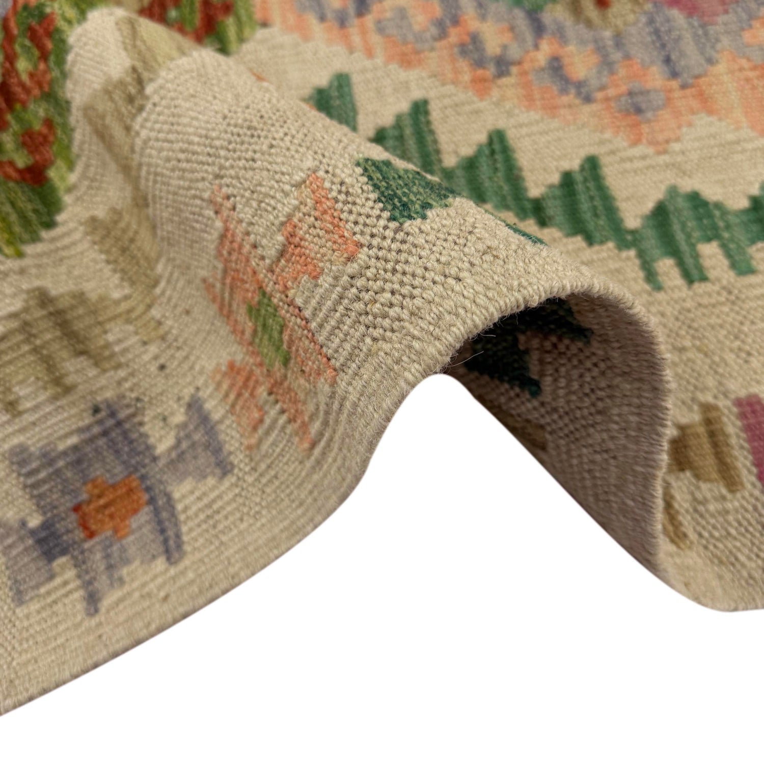 Handmade Vegetable Kelim 2' 7" x 4' 2" (ft) - No. R38016