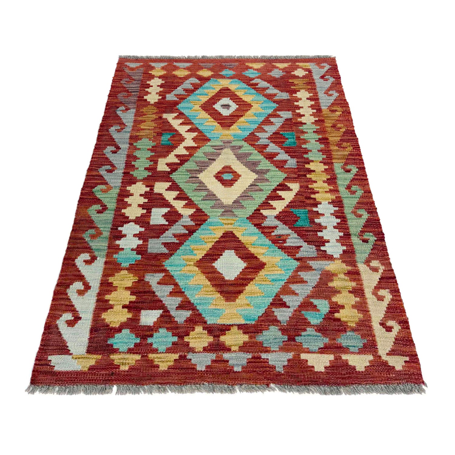 Handmade Vegetable Kilim 2' 5" x 4' 0" (ft) - No. R38017