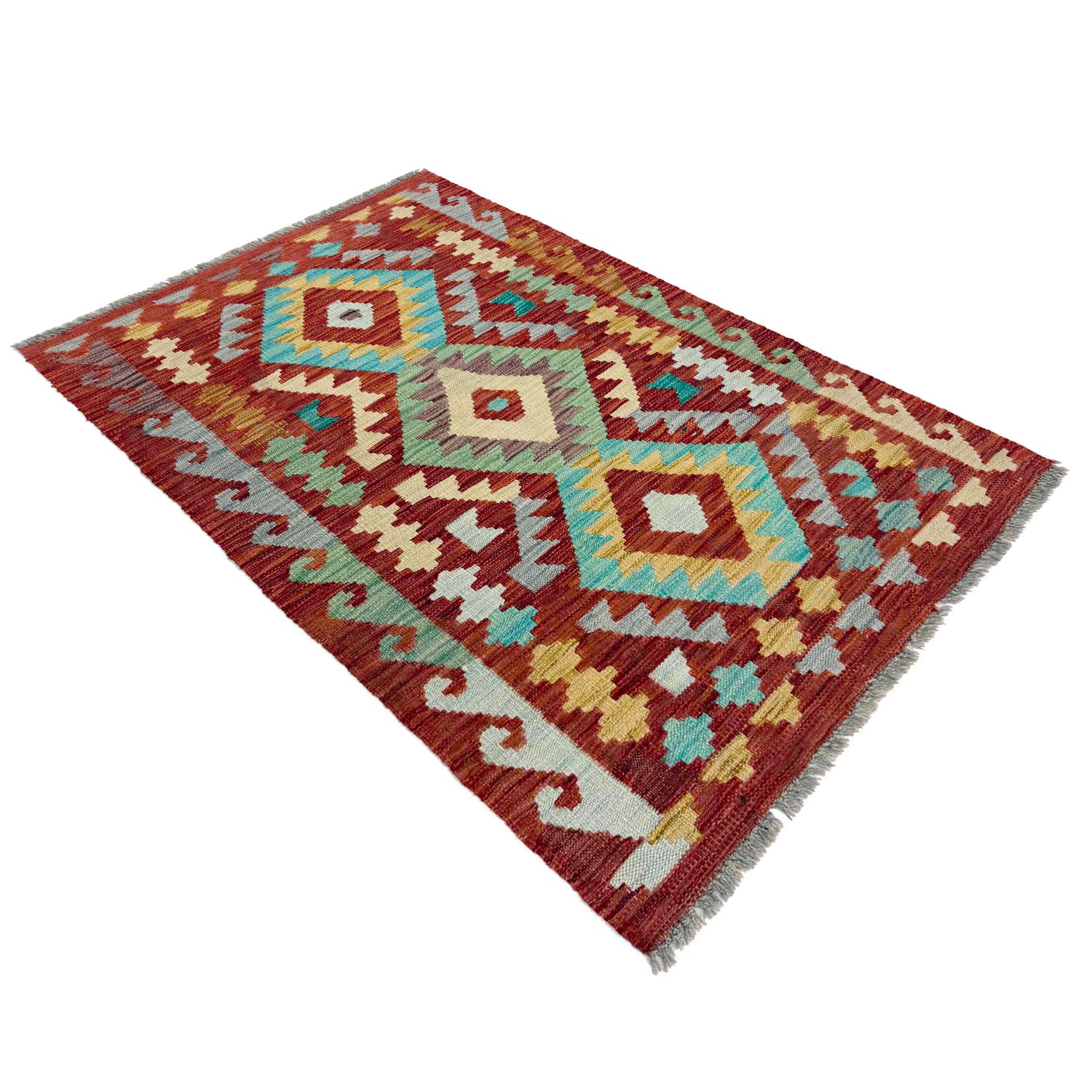 Handmade Vegetable Kilim 2' 5" x 4' 0" (ft) - No. R38017