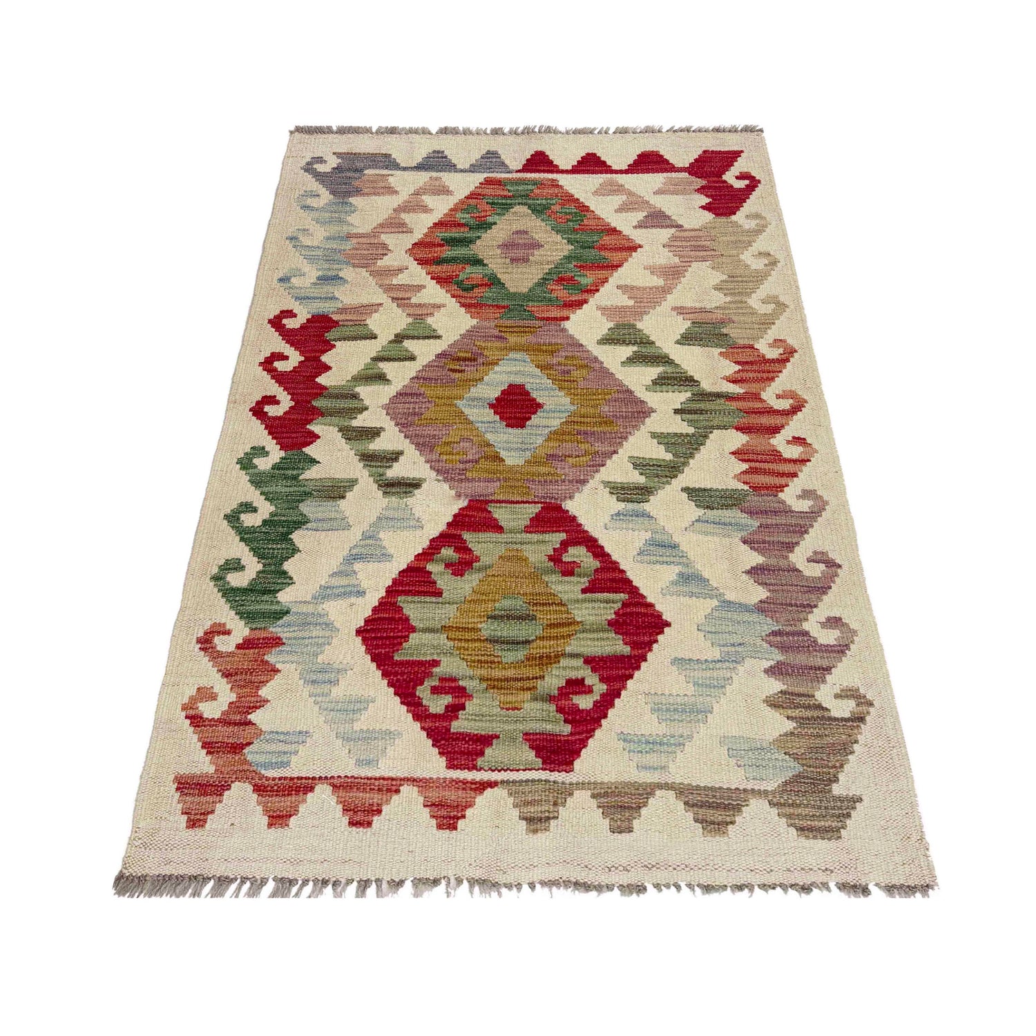 Handmade Vegetable Kelim 2' 5" x 4' 1" (ft) - No. R38018