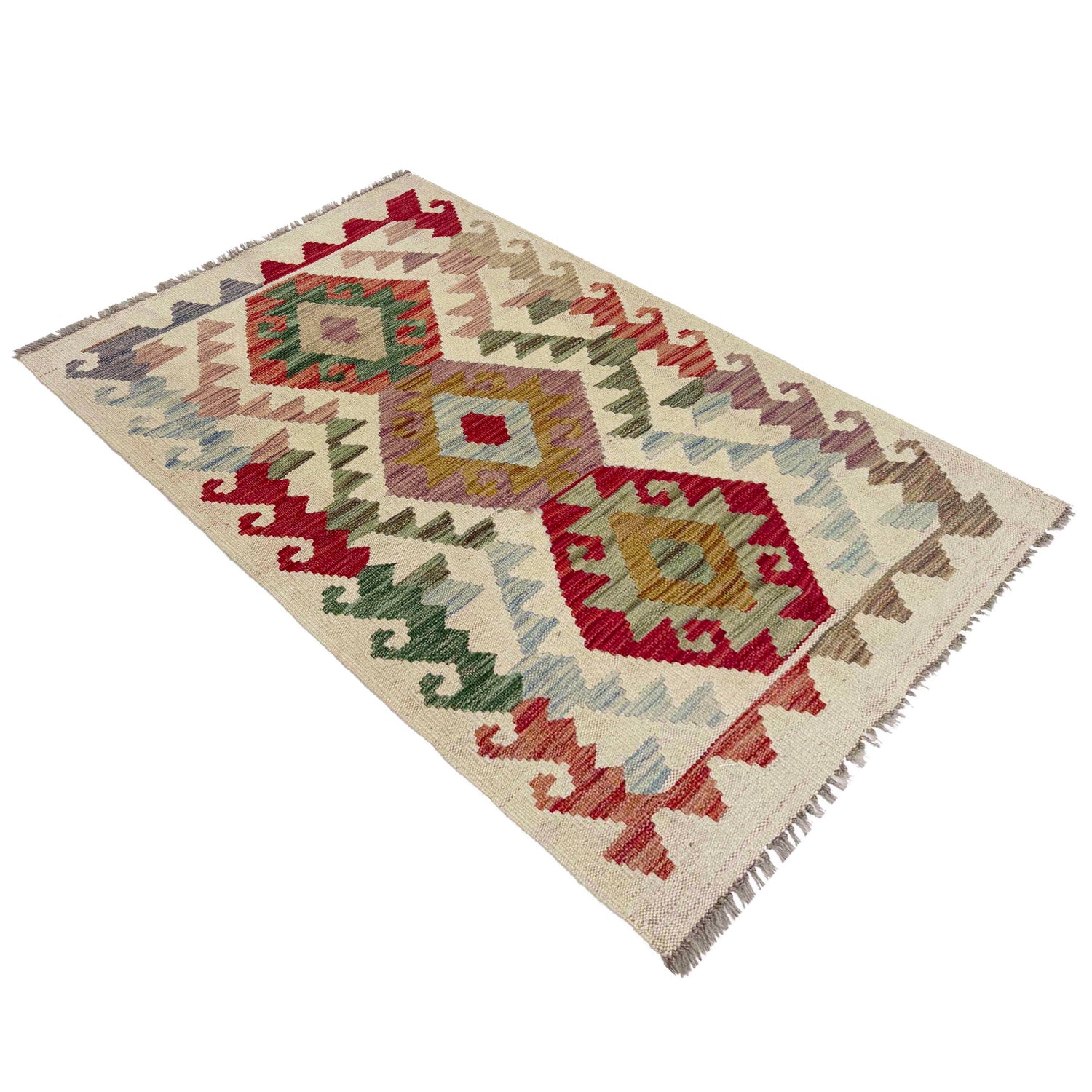 Handmade Vegetable Kelim 2' 5" x 4' 1" (ft) - No. R38018