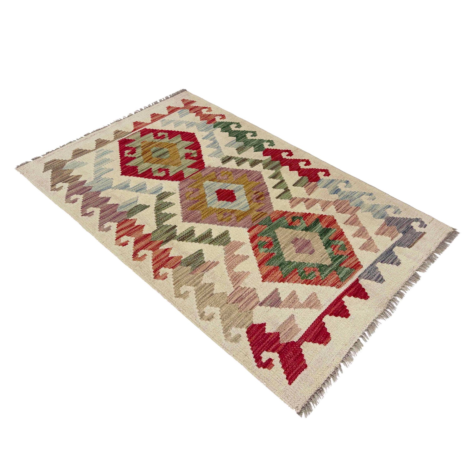 Handmade Vegetable Kelim 2' 5" x 4' 1" (ft) - No. R38018