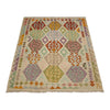 Handmade Vegetable Kilim 4' 10" x 6' 0" (ft) - No. R38288