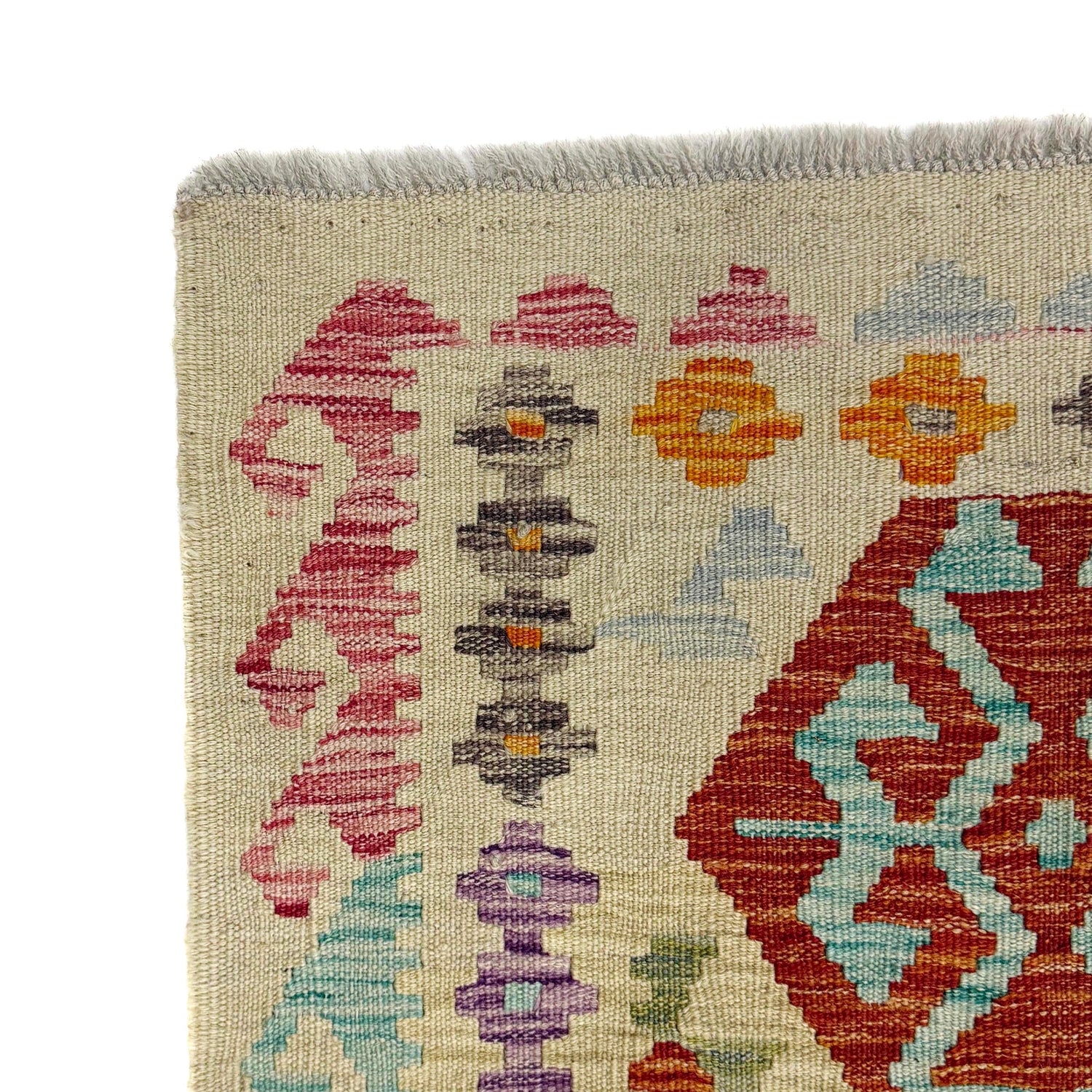 Handmade Vegetable Kilim 4' 10" x 6' 0" (ft) - No. R38288