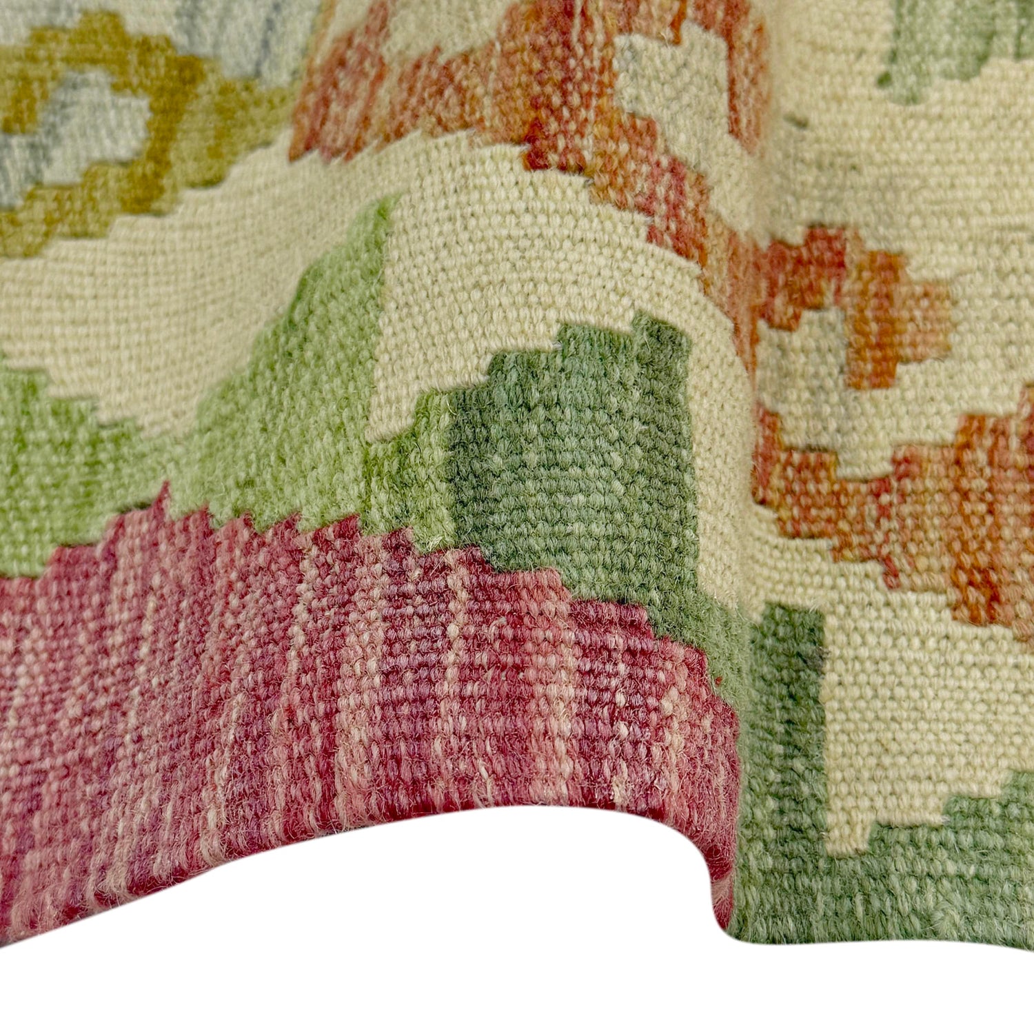 Handmade Vegetable Kilim 4' 11" x 6' 6" (ft) - No. R38294