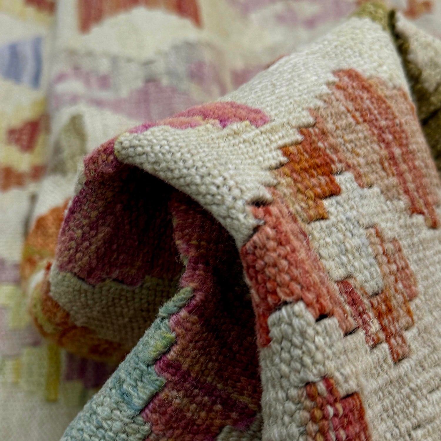 Handmade Vegetable Kilim 4' 11" x 6' 6" (ft) - No. R38294