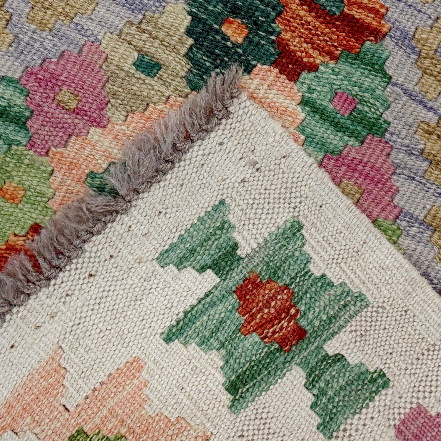 Handmade Vegetable Kilim 2' 6" x 4' 4" (ft) - No. R38296