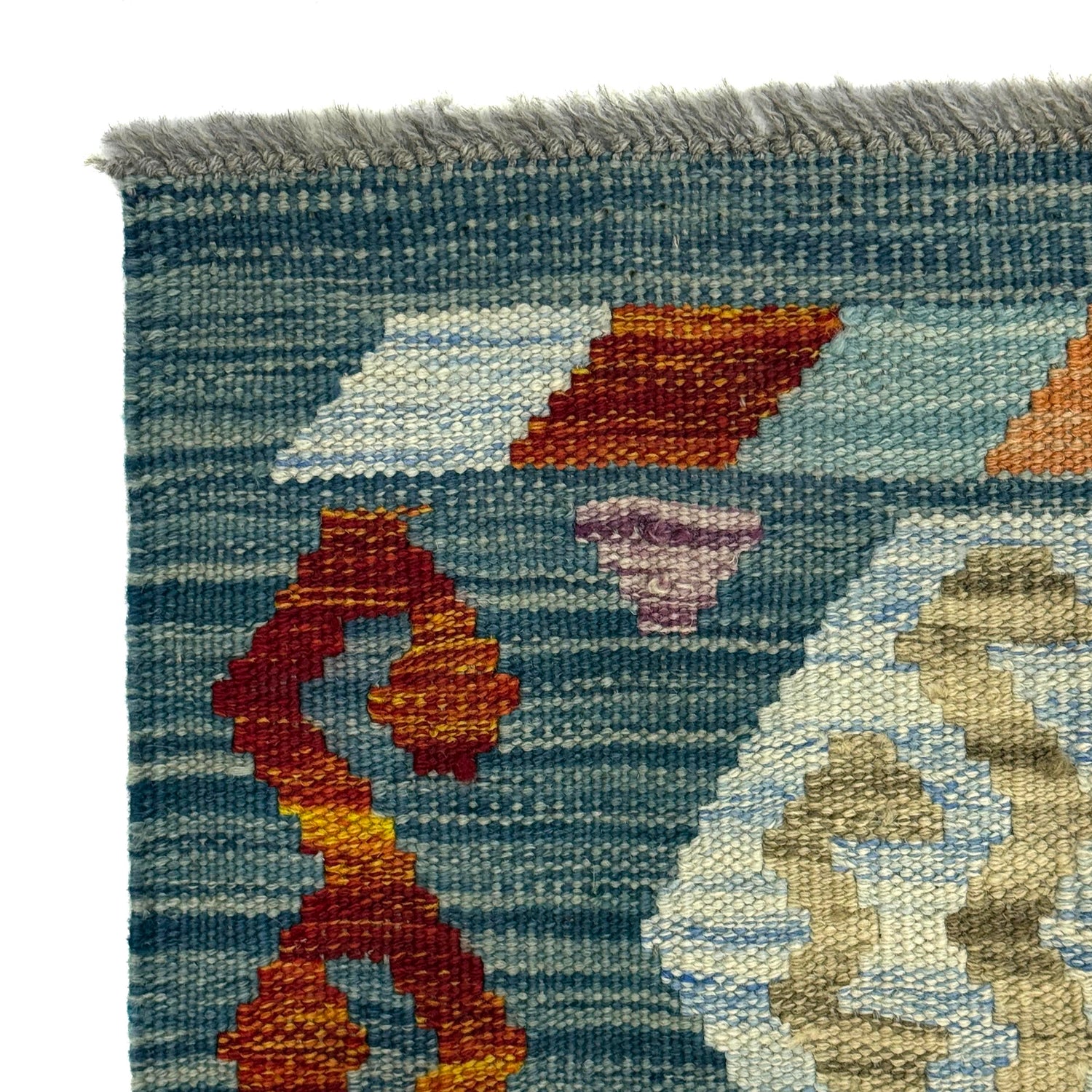 Handmade Vegetable Kelim 2' 8" x 4' 1" (ft) - No. R38297