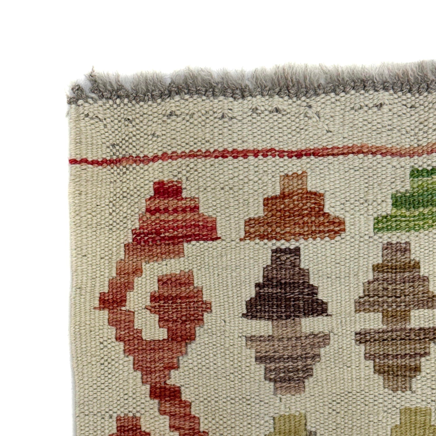 Handmade Vegetable Kilim 2' 8" x 4' 1" (ft) - No. R38298