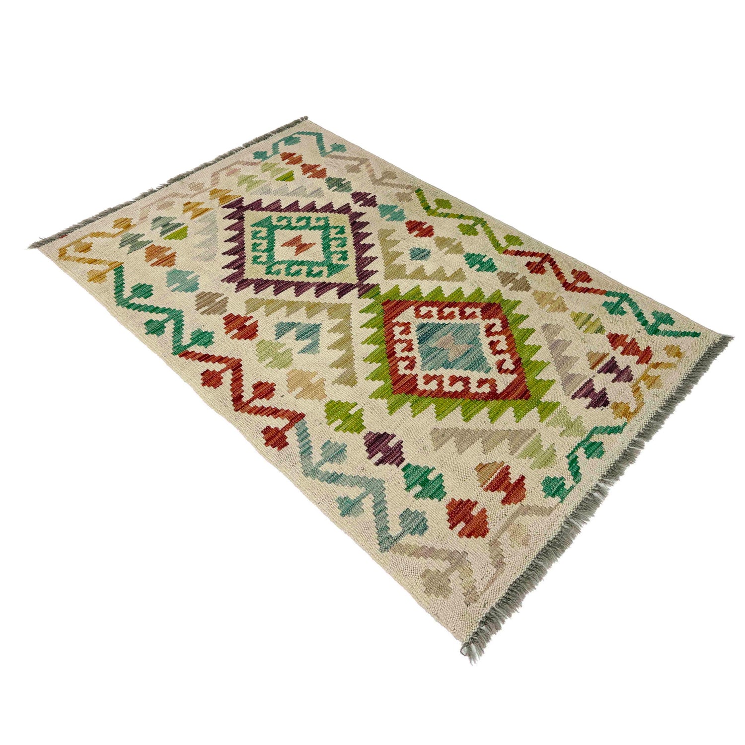 Handmade Vegetable Kelim 2' 5" x 4' 1" (ft) - No. R38302