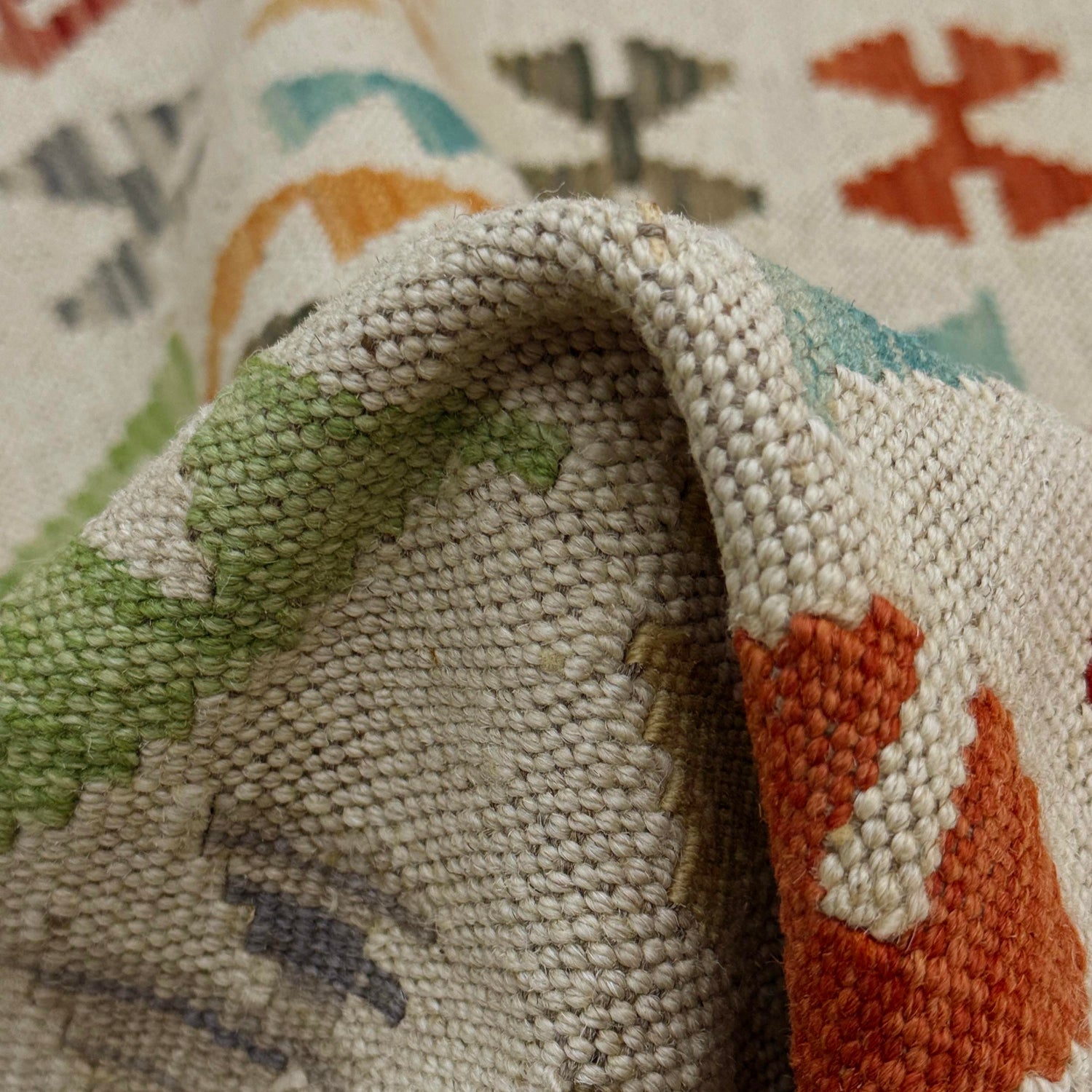 Handmade Vegetable Kilim 2' 9" x 3' 10" (ft) - No. R38303