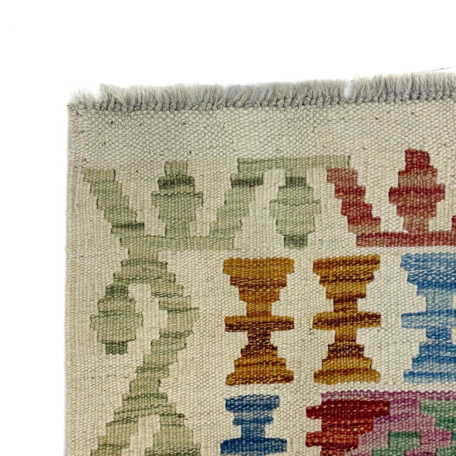Handmade Vegetable Kelim 2' 4" x 4' 1" (ft) - No. R38304