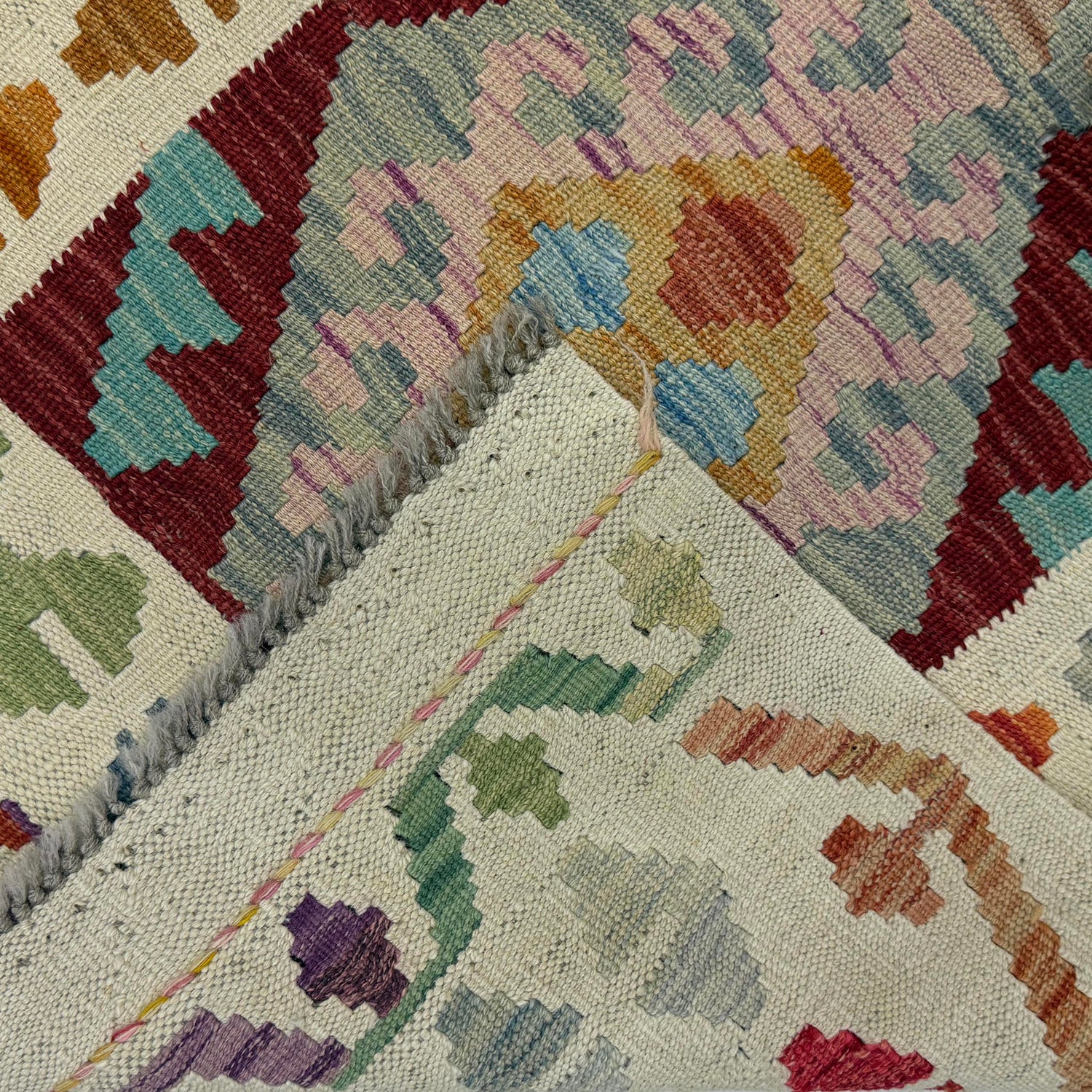 Handmade Vegetable Kilim 2' 10" x 4' 0" (ft) - No. R38305